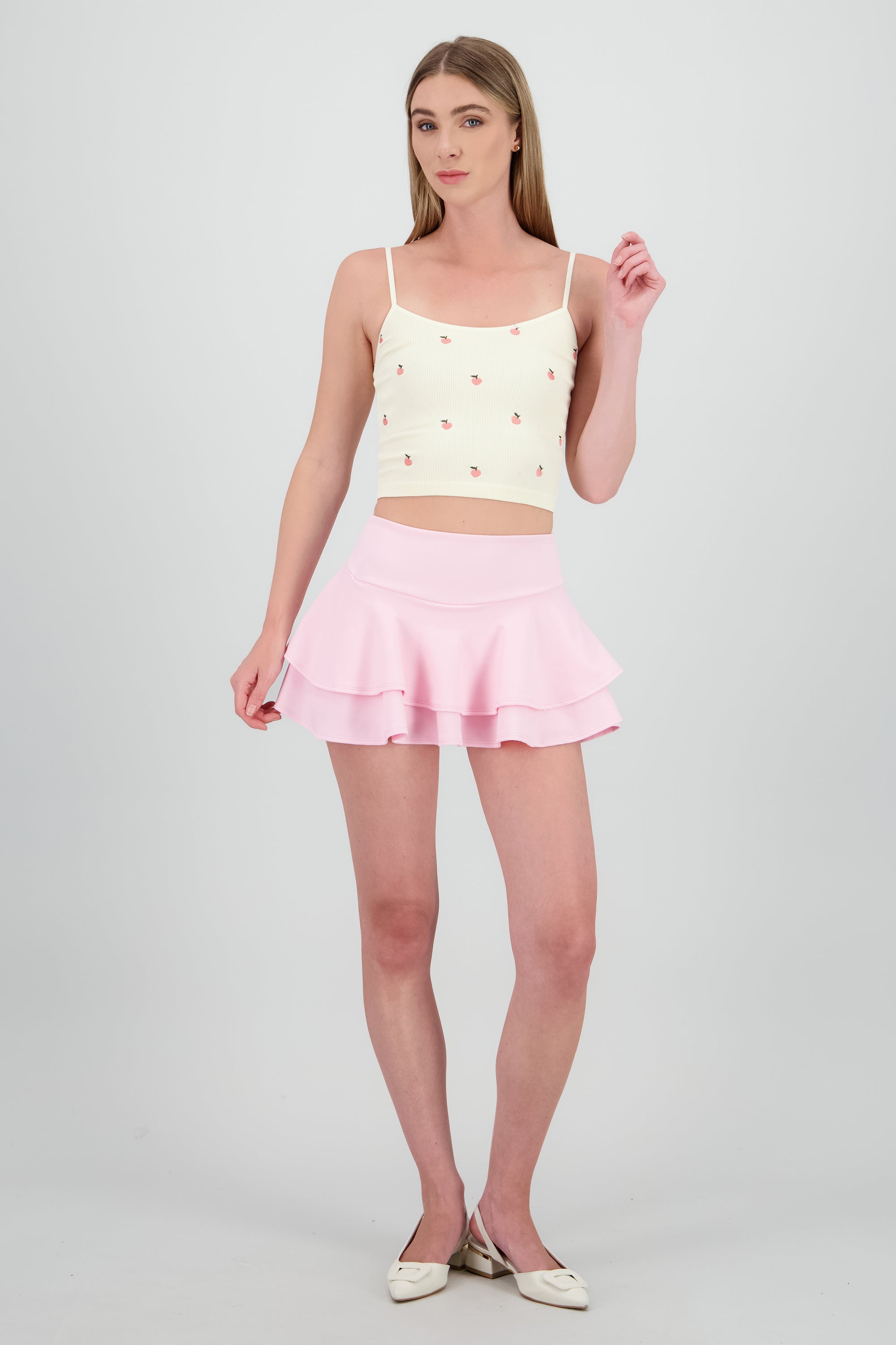 Falda triple olan PALO DE ROSA