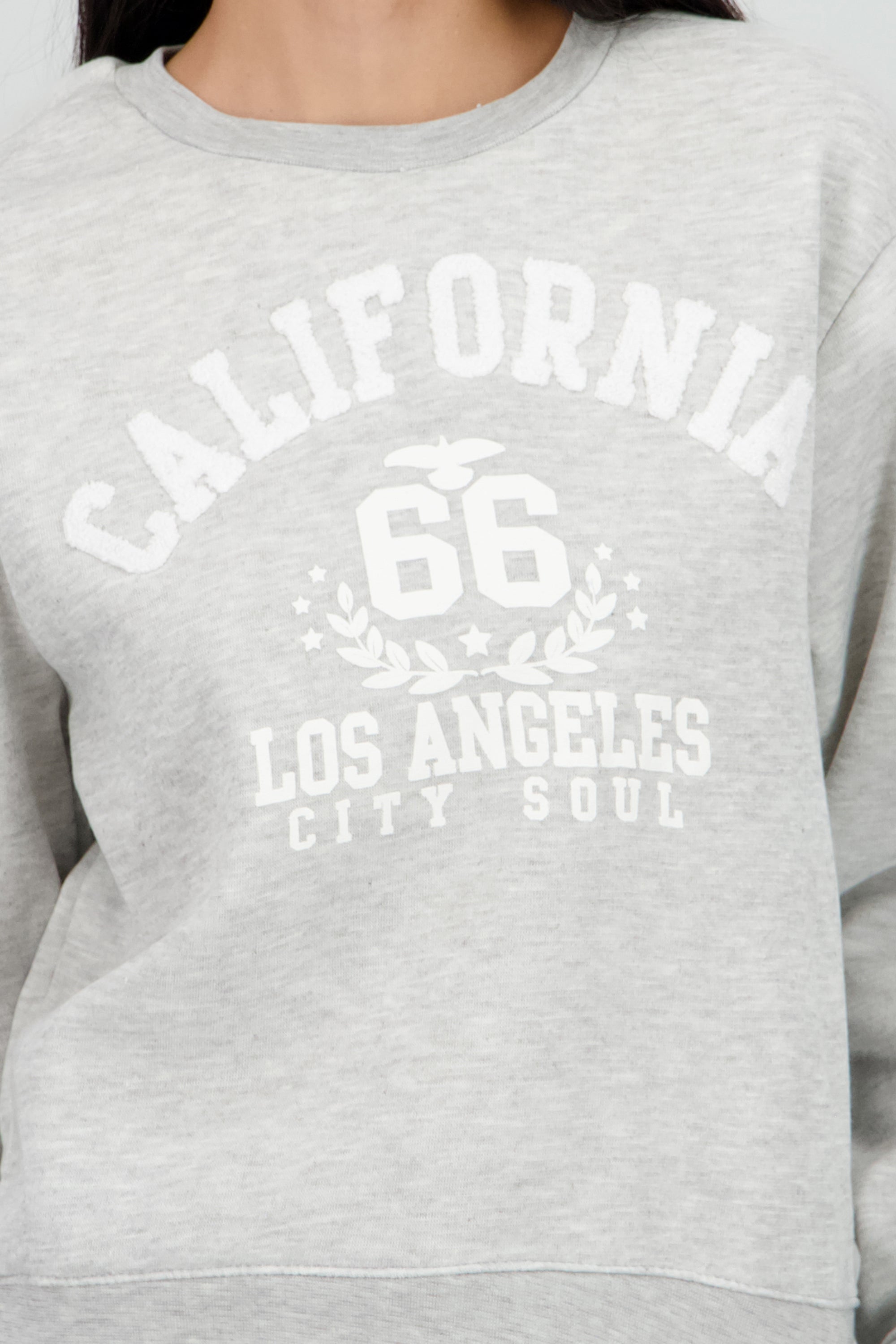 Sudadera california LA GRIS CLARO