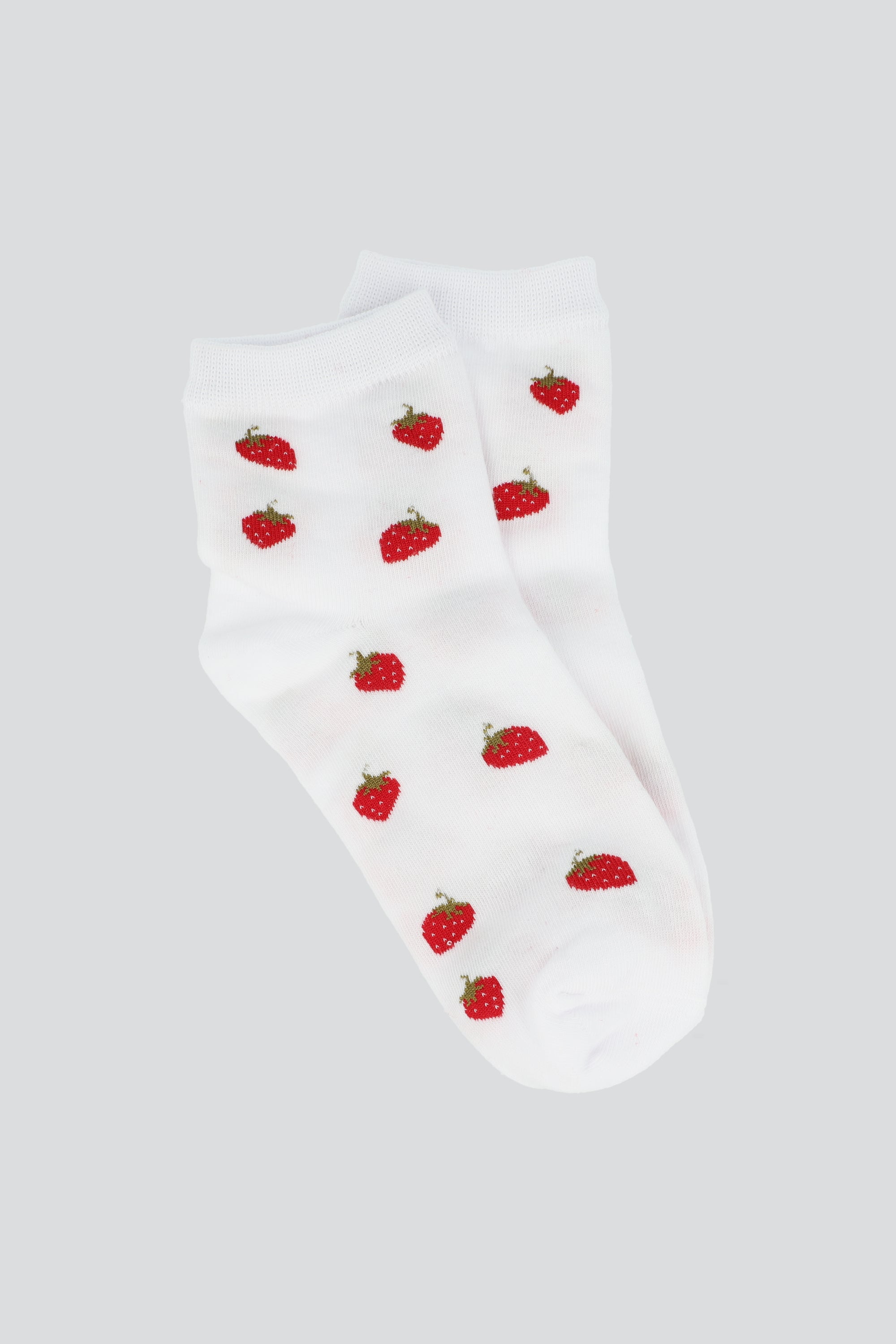 Calcetin frutas pequeñas ROJO