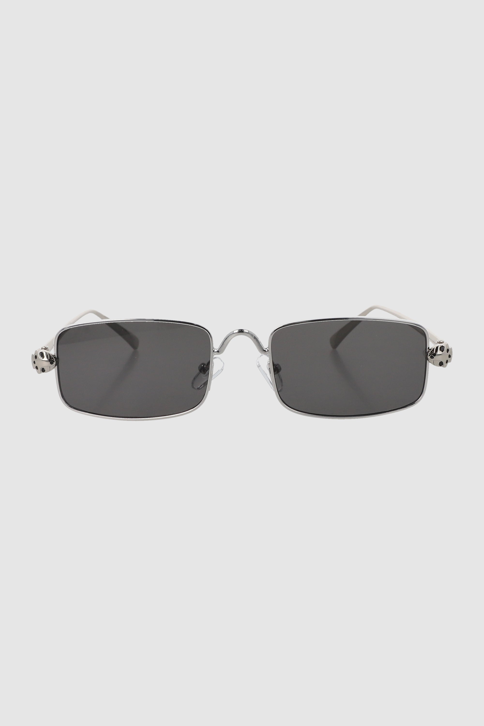 Lente wayfarer varilla metalica PLATA