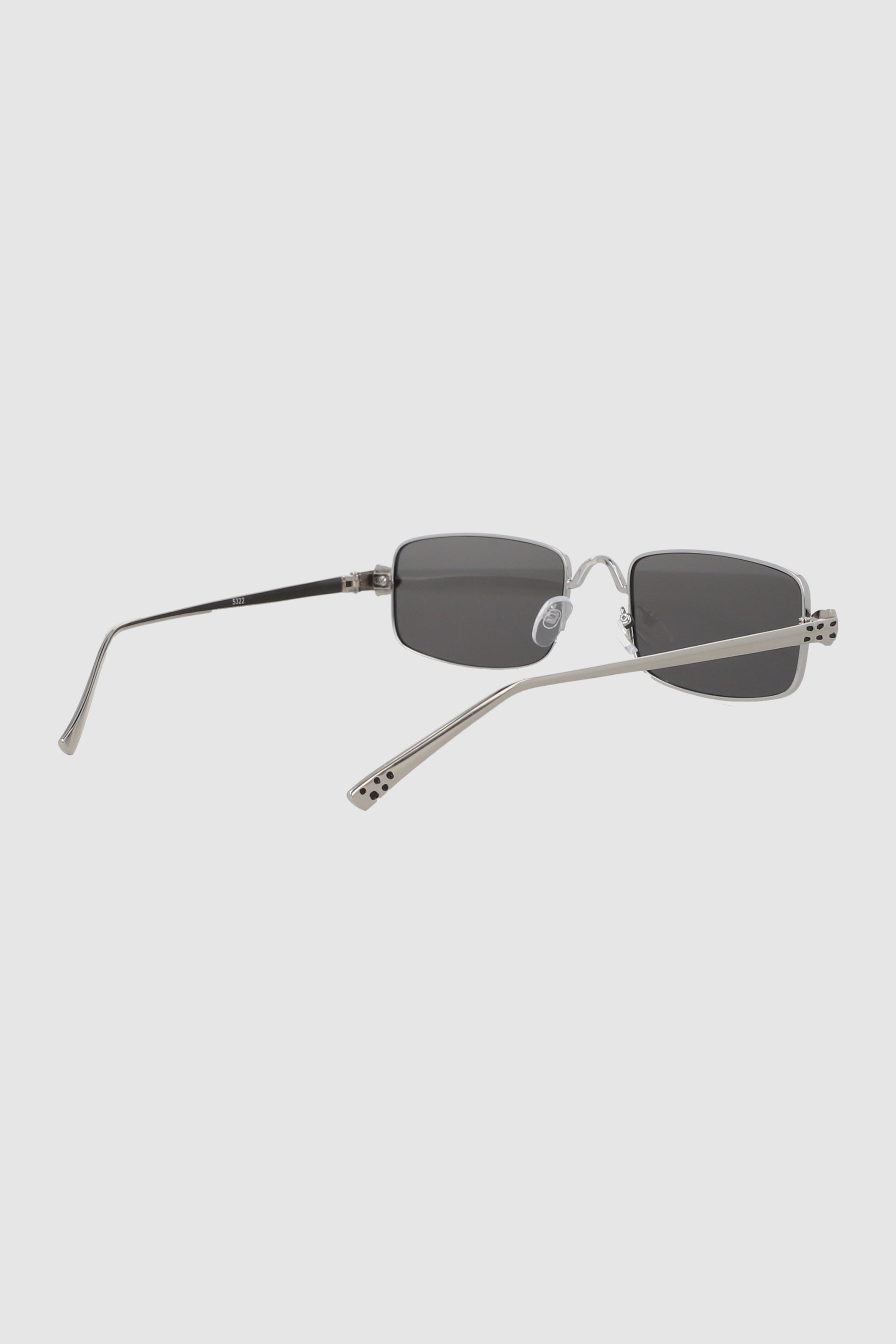 Lente wayfarer varilla metalica PLATA