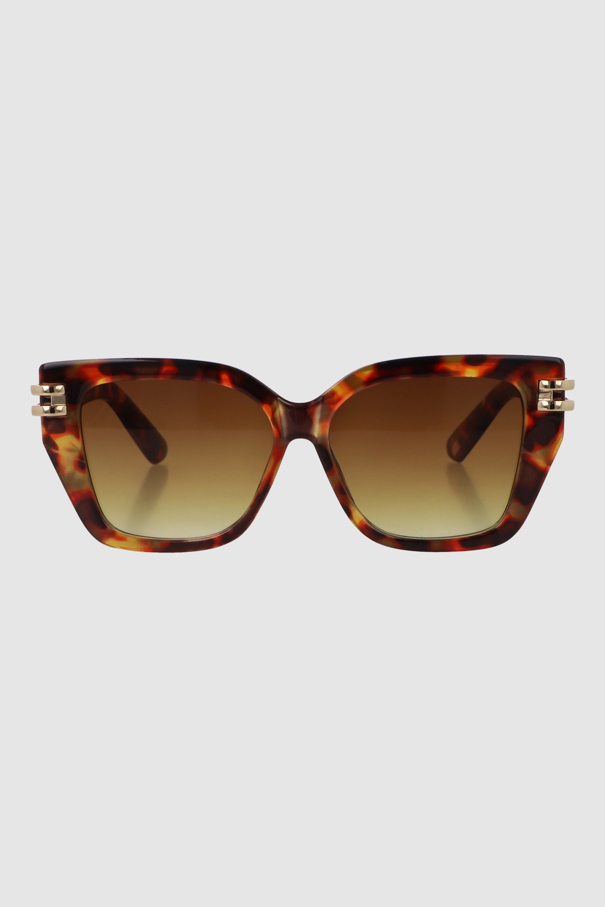 Lente cuadrado cateye con detalle metalico CAFE COMBO