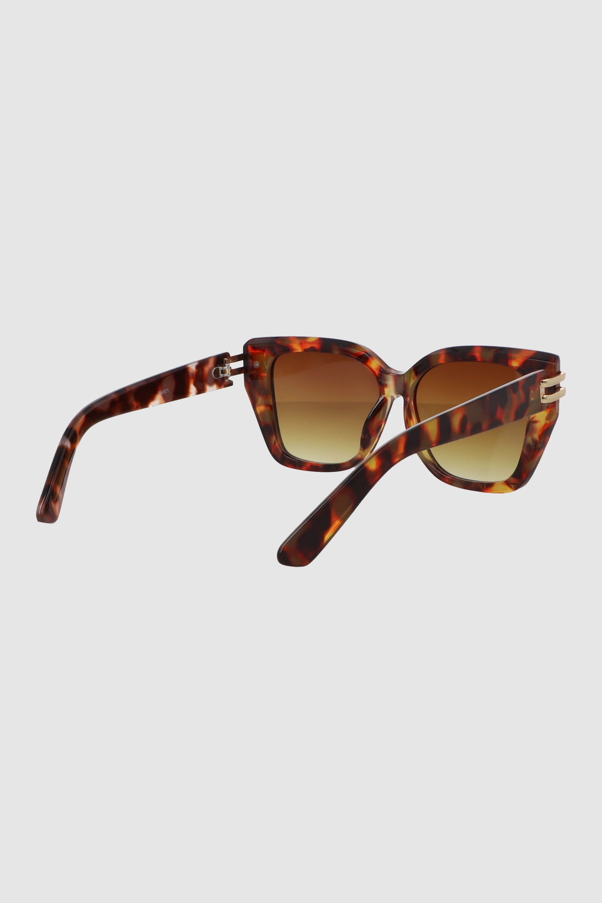 Lente cuadrado cateye con detalle metalico CAFE COMBO