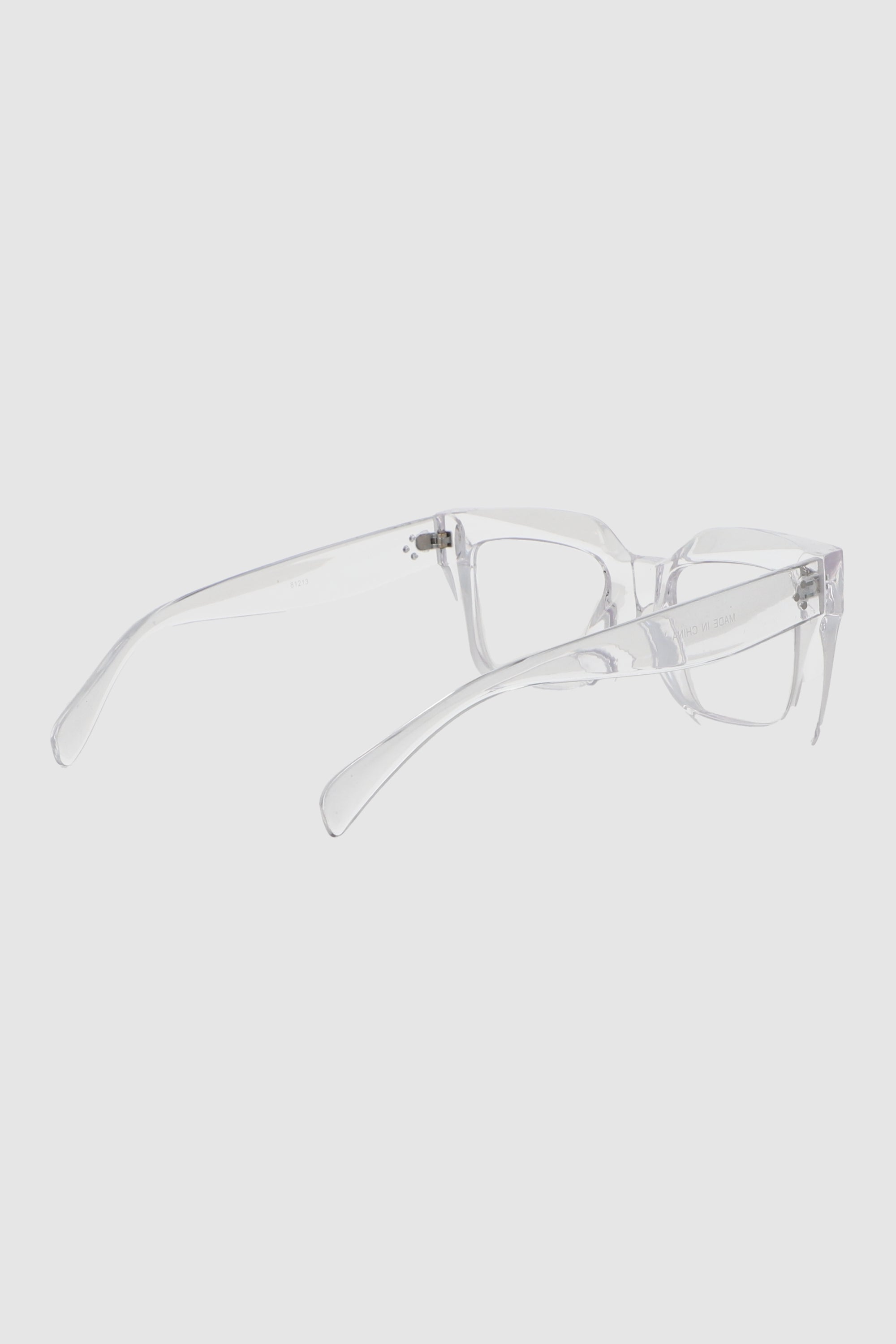 Lente cuadrado monocromatico trasparente TRANSPARENTE