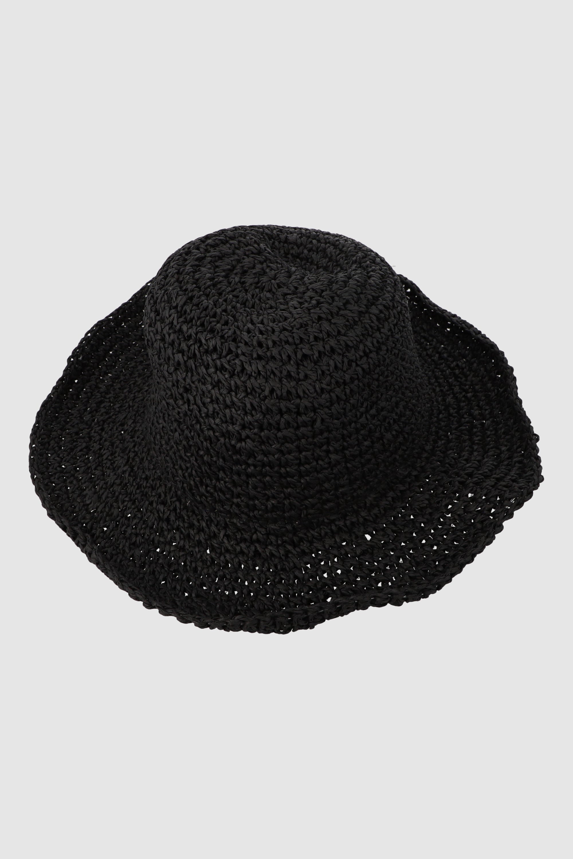 Sombrero tejido boho NEGRO