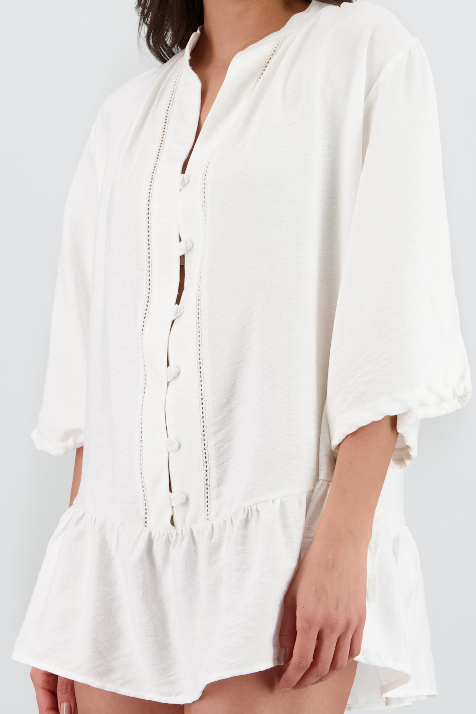 Vestido camisa olan HUESO