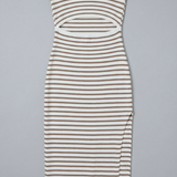Vestido tejido mini detalle abertura kni