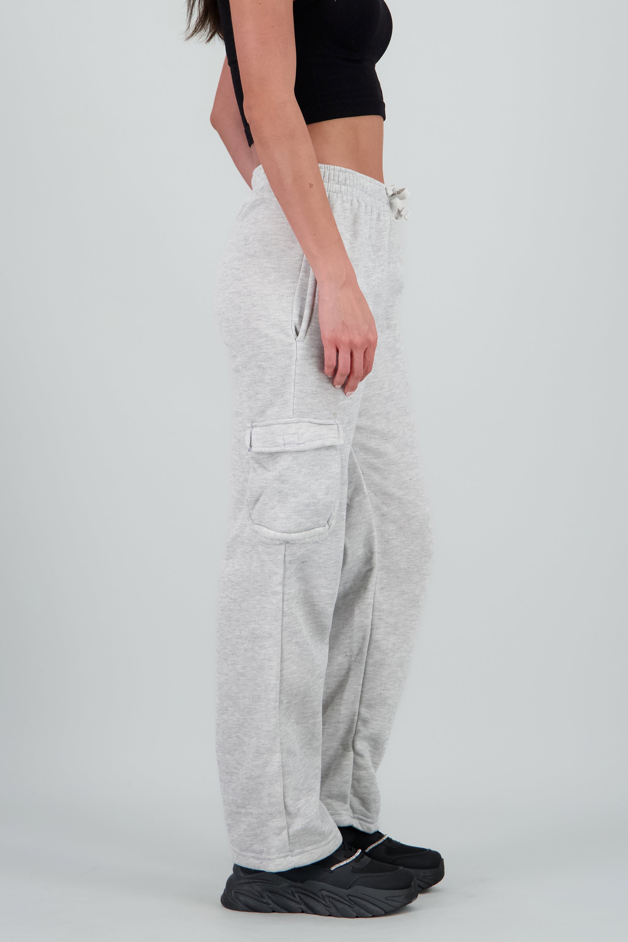 Jogger amplio con bolsas cargo GRIS JASPE