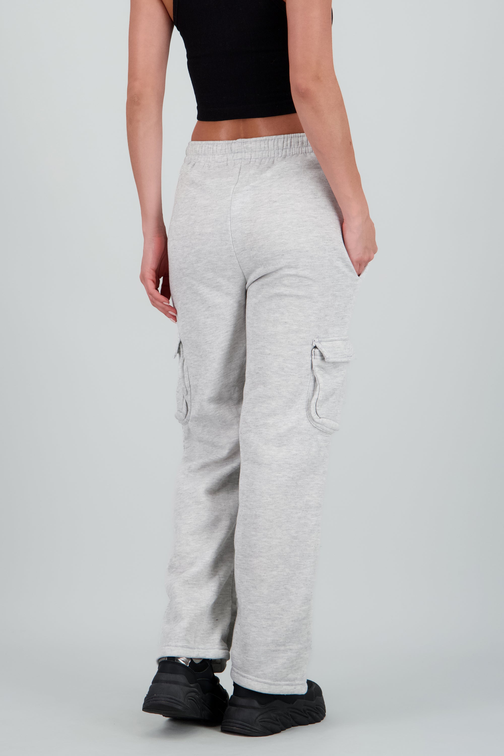 Jogger amplio con bolsas cargo GRIS JASPE
