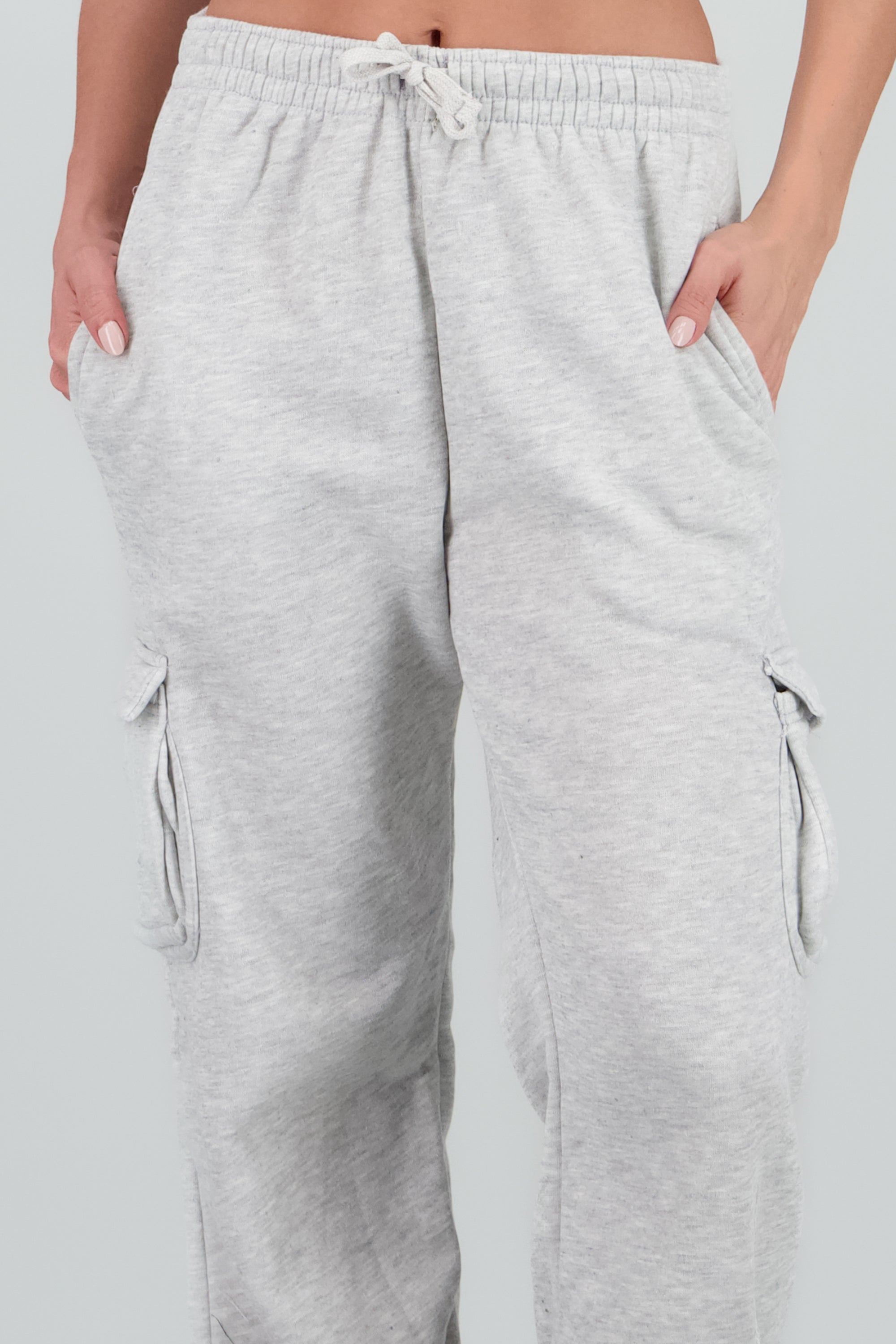 Jogger amplio con bolsas cargo GRIS JASPE