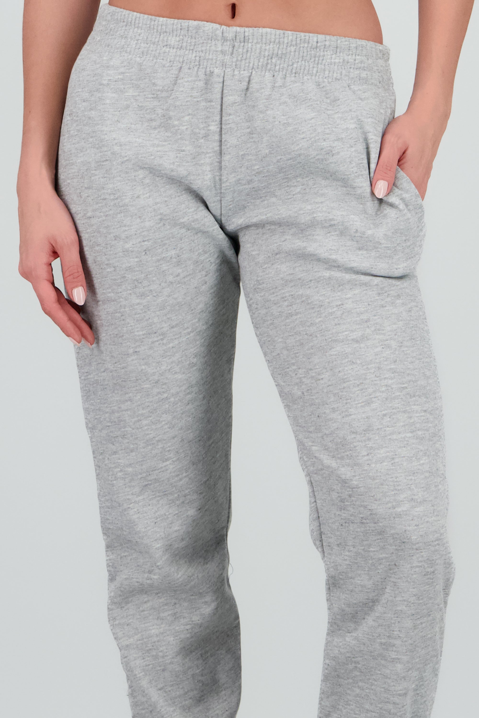 Jogger liso con bolsas GRIS JASPE