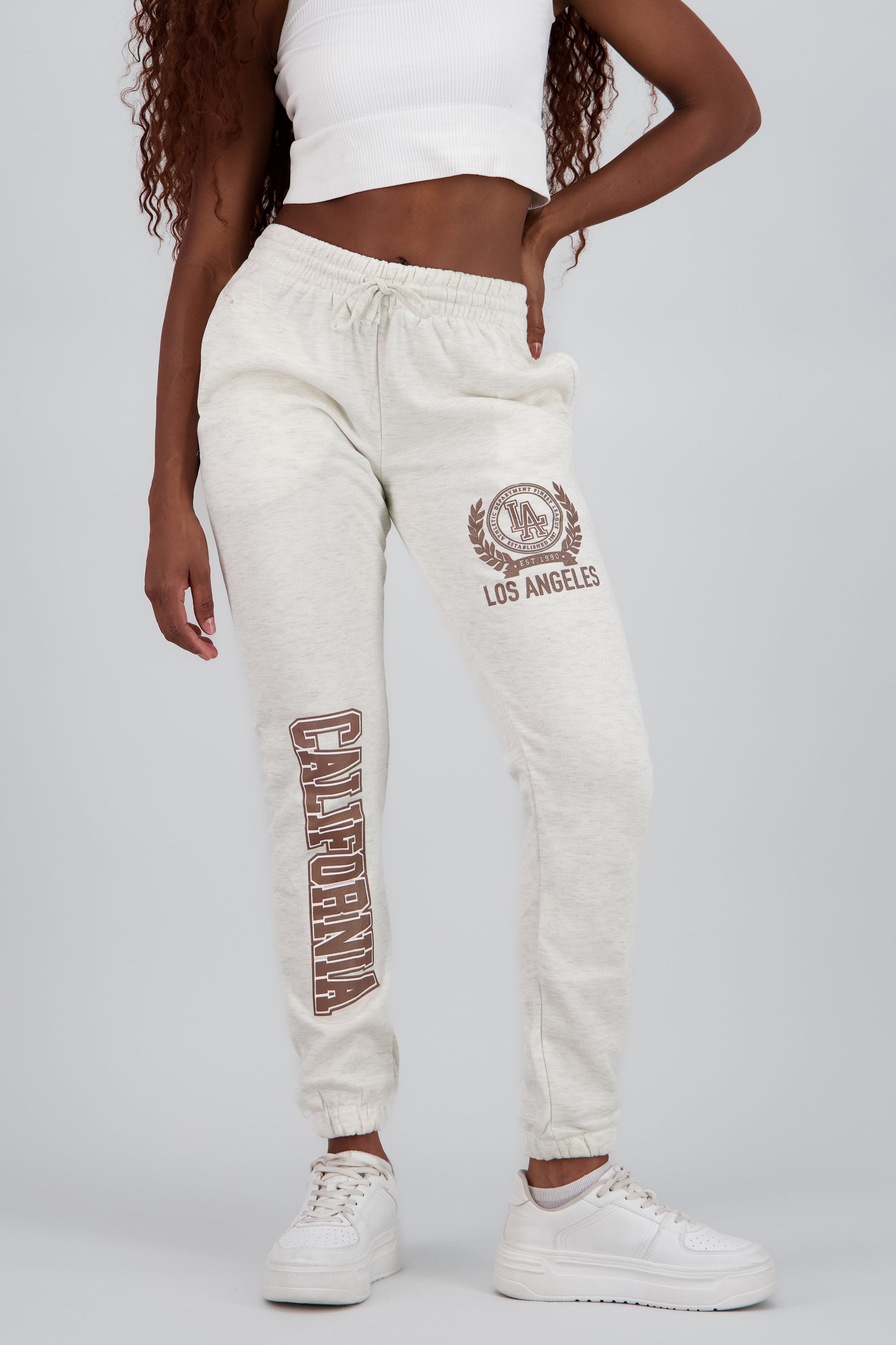 Jogger estampado california GRIS JASPE