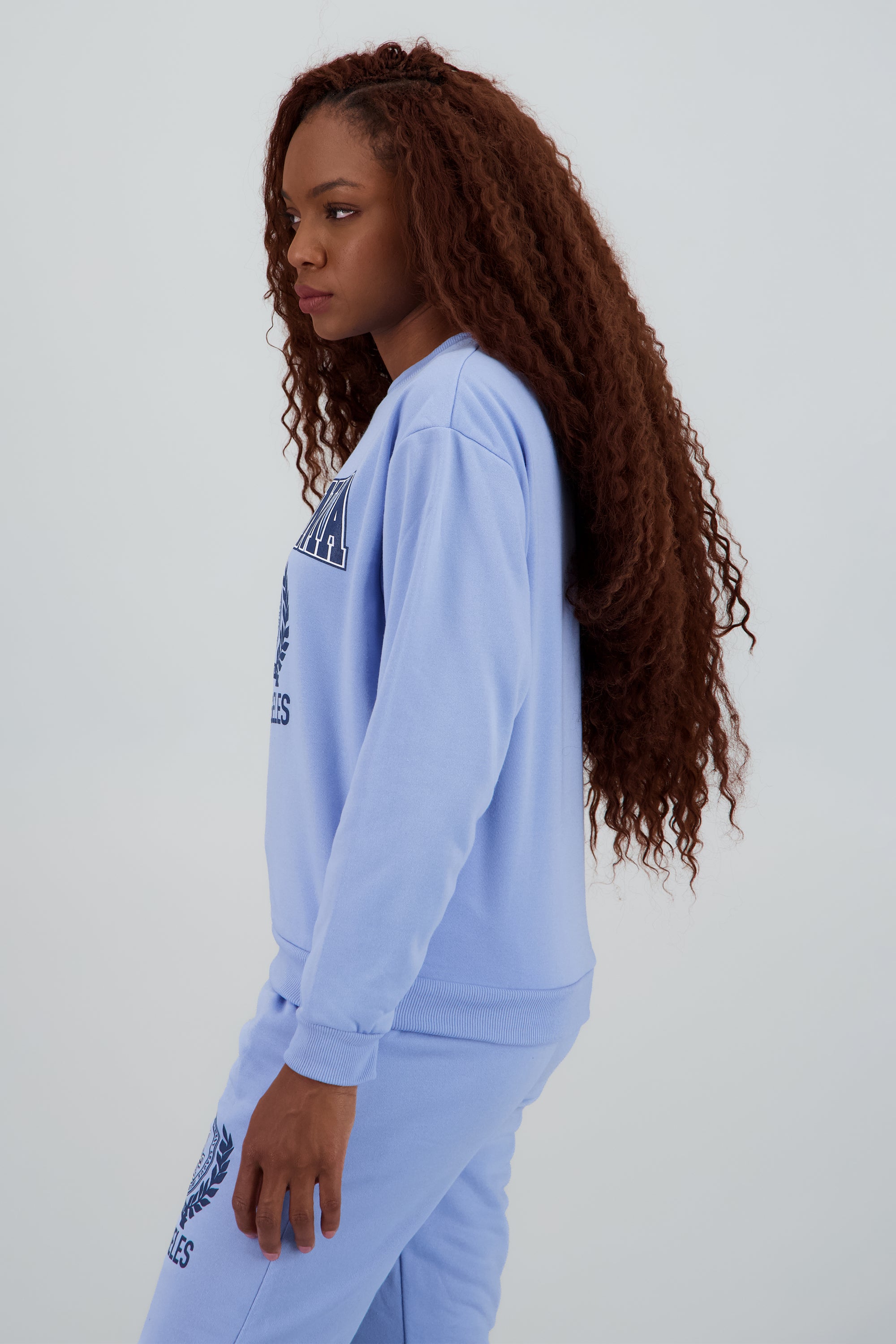Sudadera estampado california la AZUL CIELO