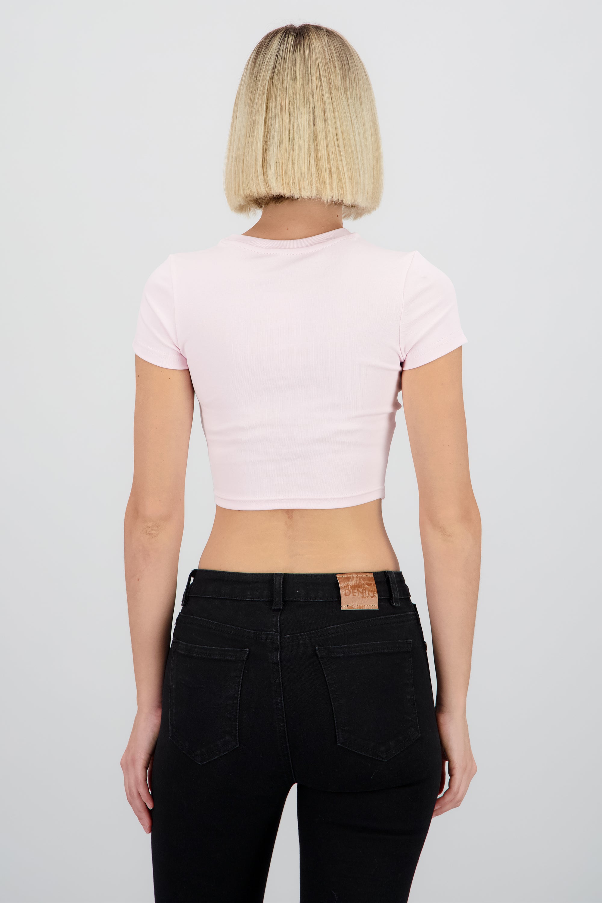 Top corto estampado cereza ROSA COMBO