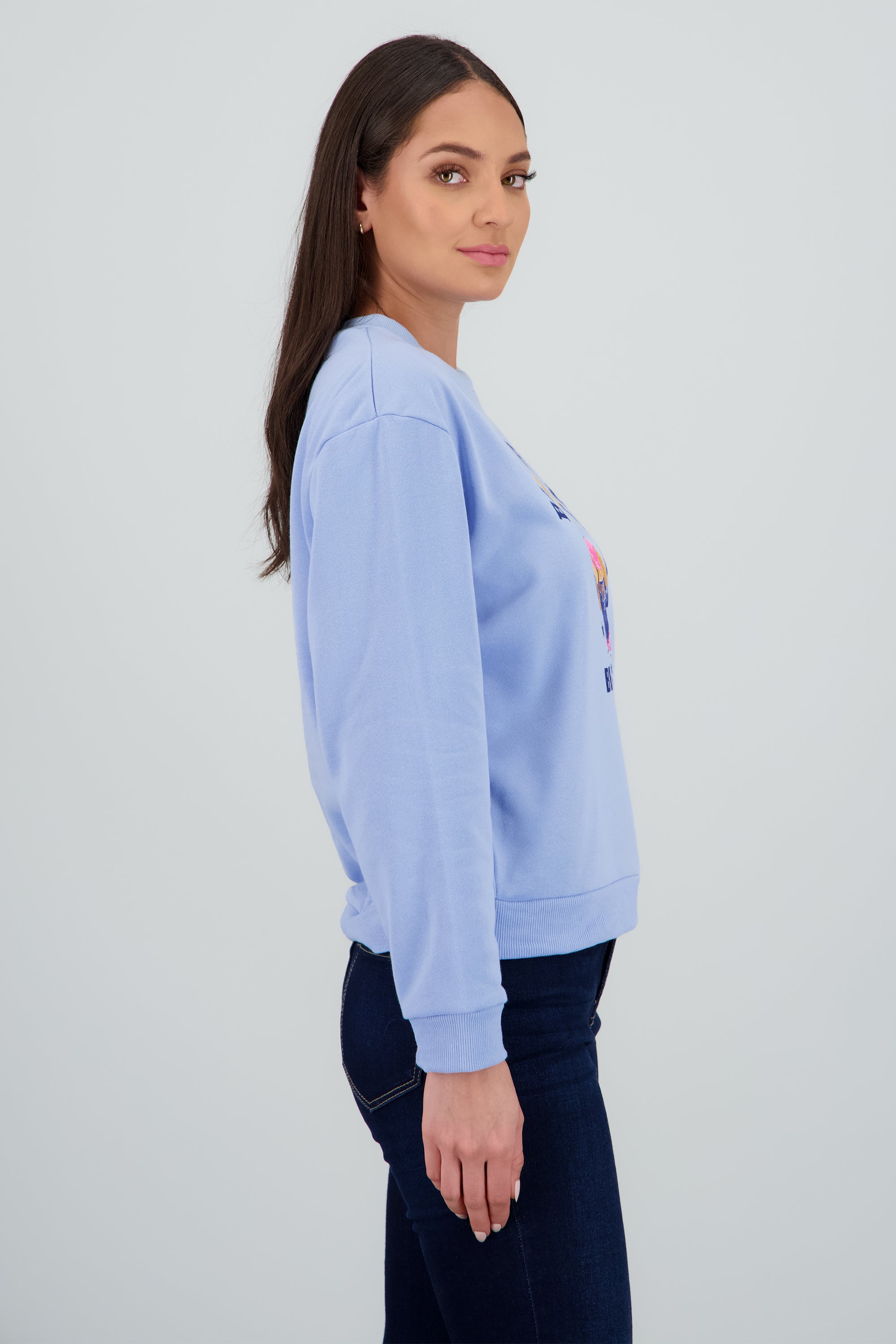 Sudadera estampado oso AZUL CIELO