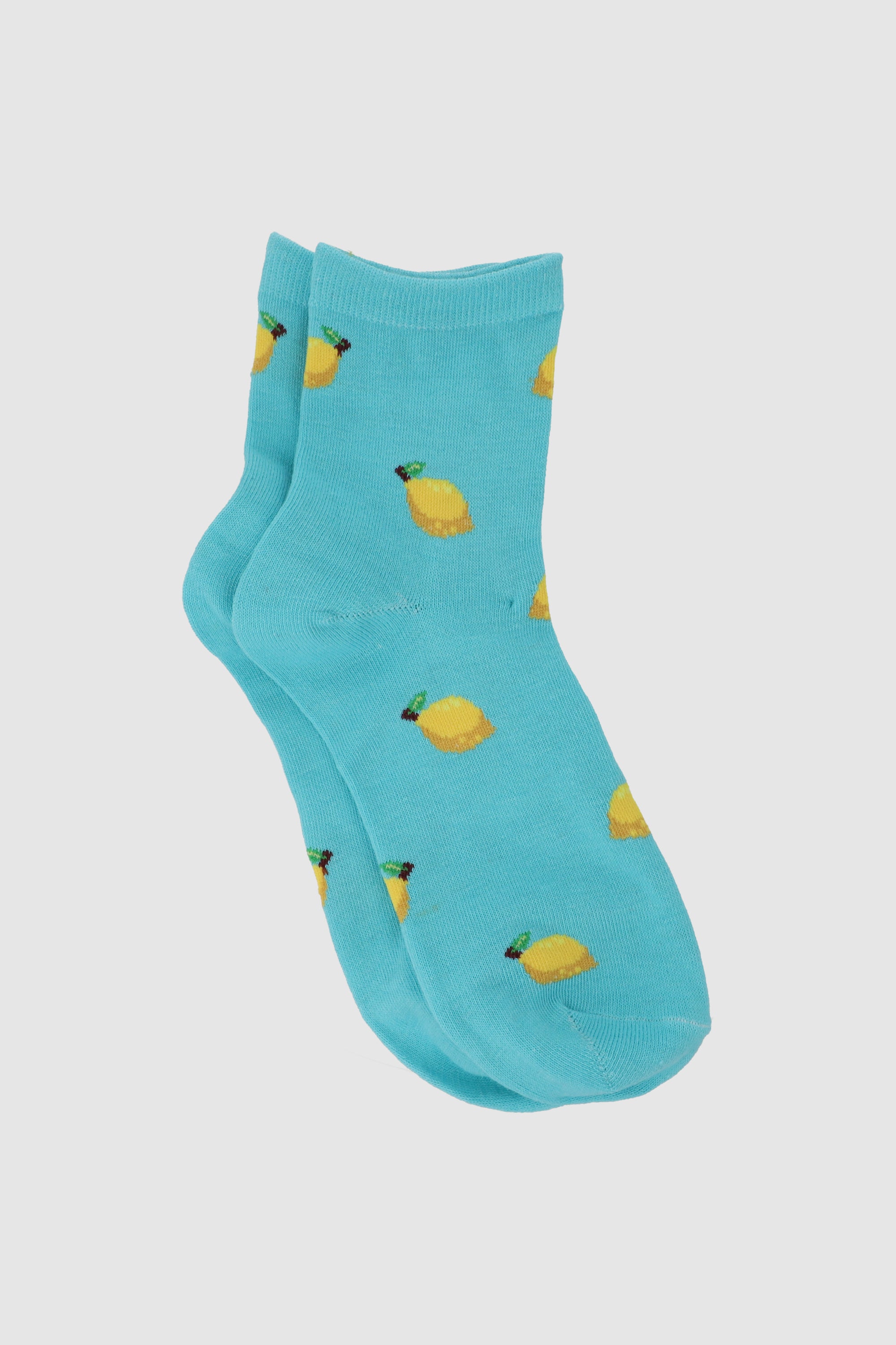Calcetin frutas medianas AZUL CIELO