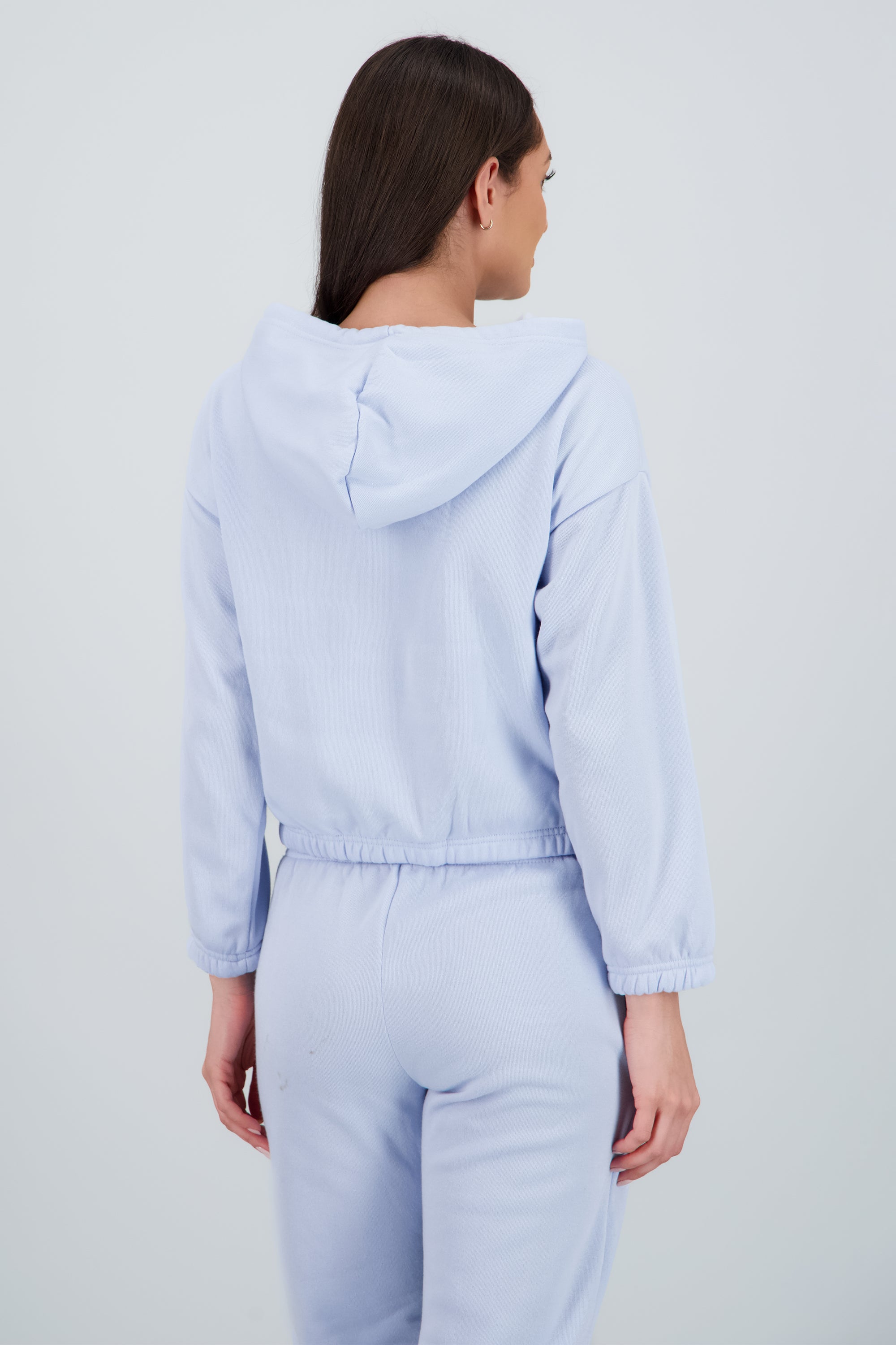 Sudadera liso con gorro AZUL CIELO