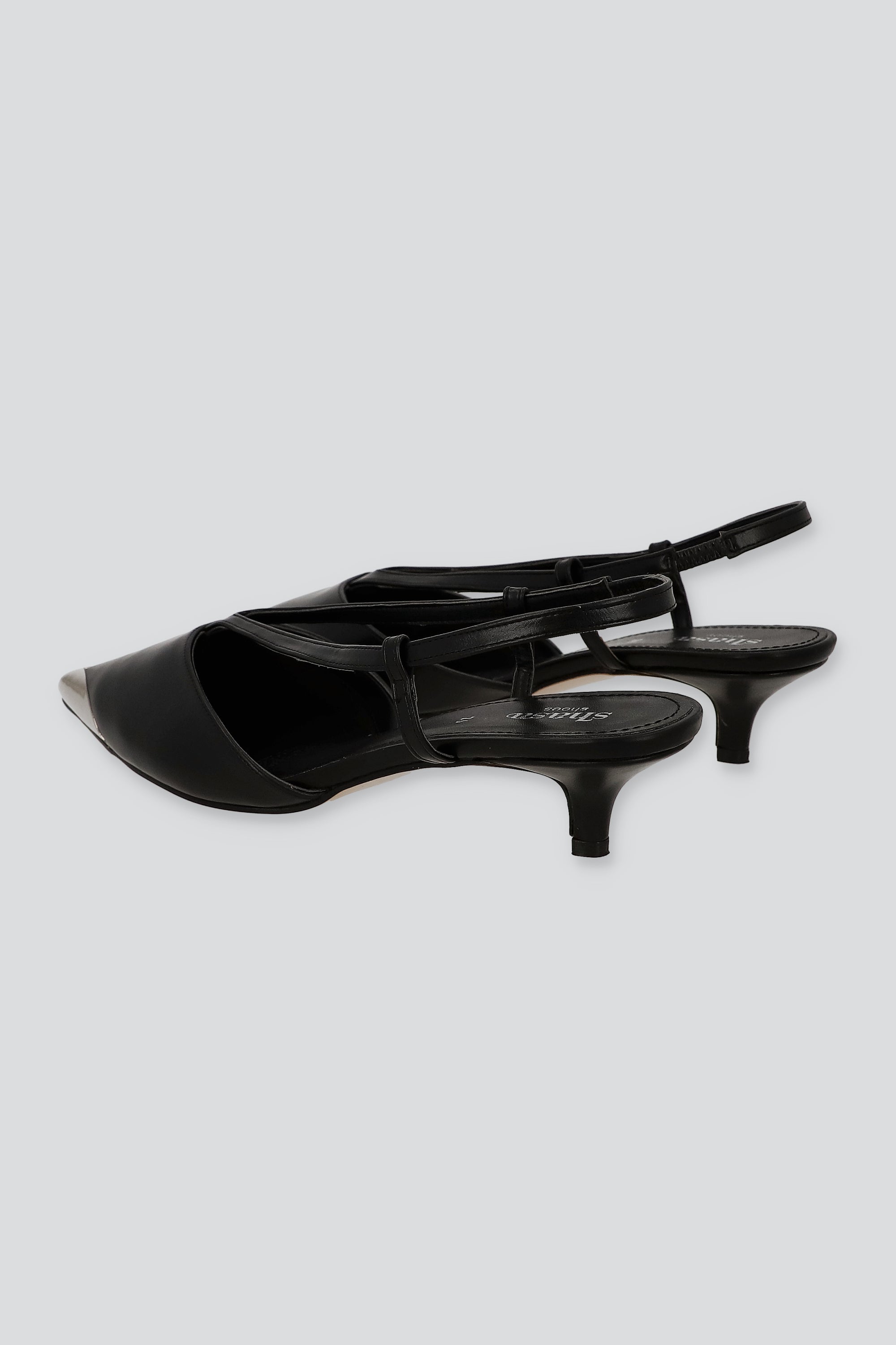 Tacon pointy punta metalica NEGRO