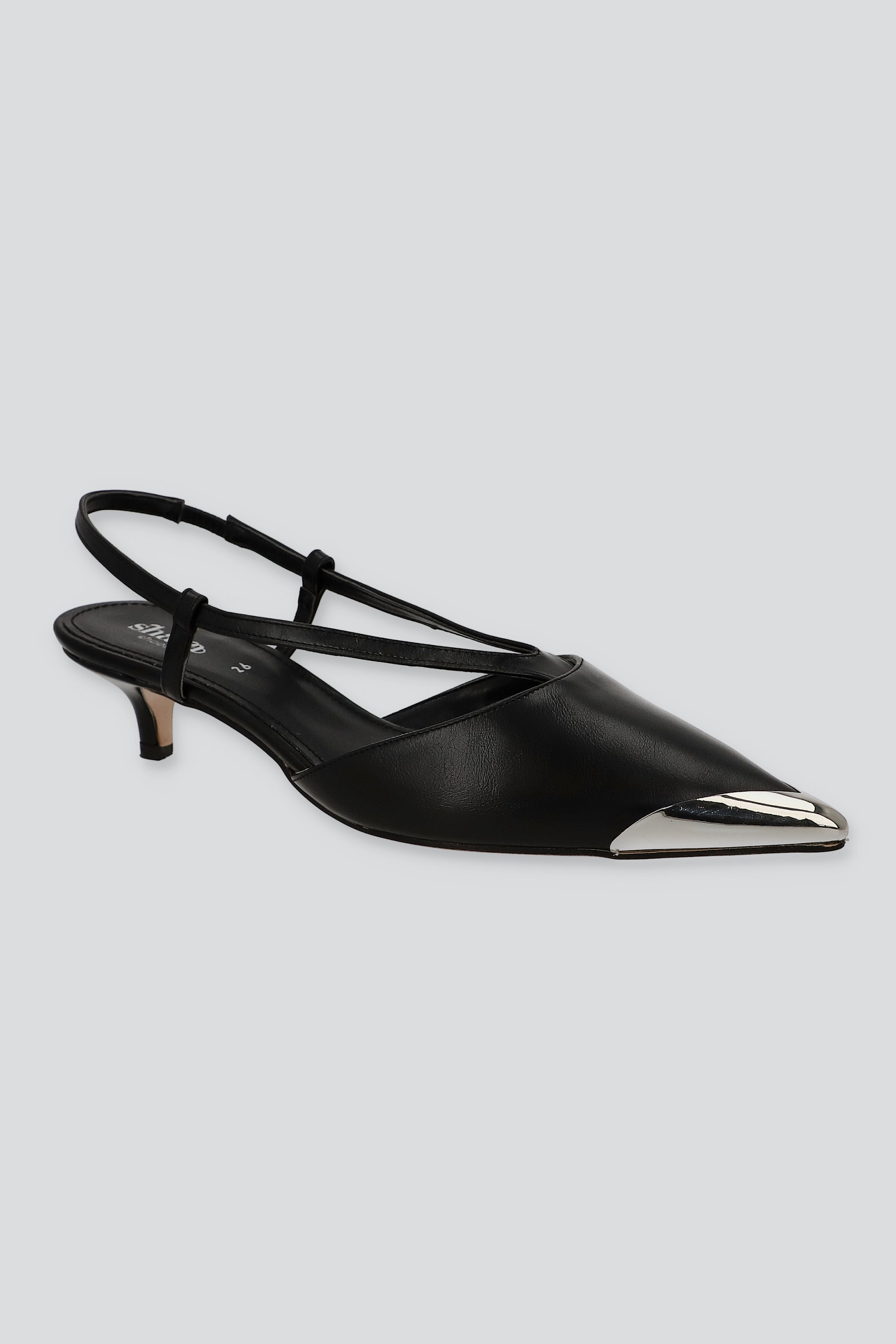 Tacon pointy punta metalica NEGRO