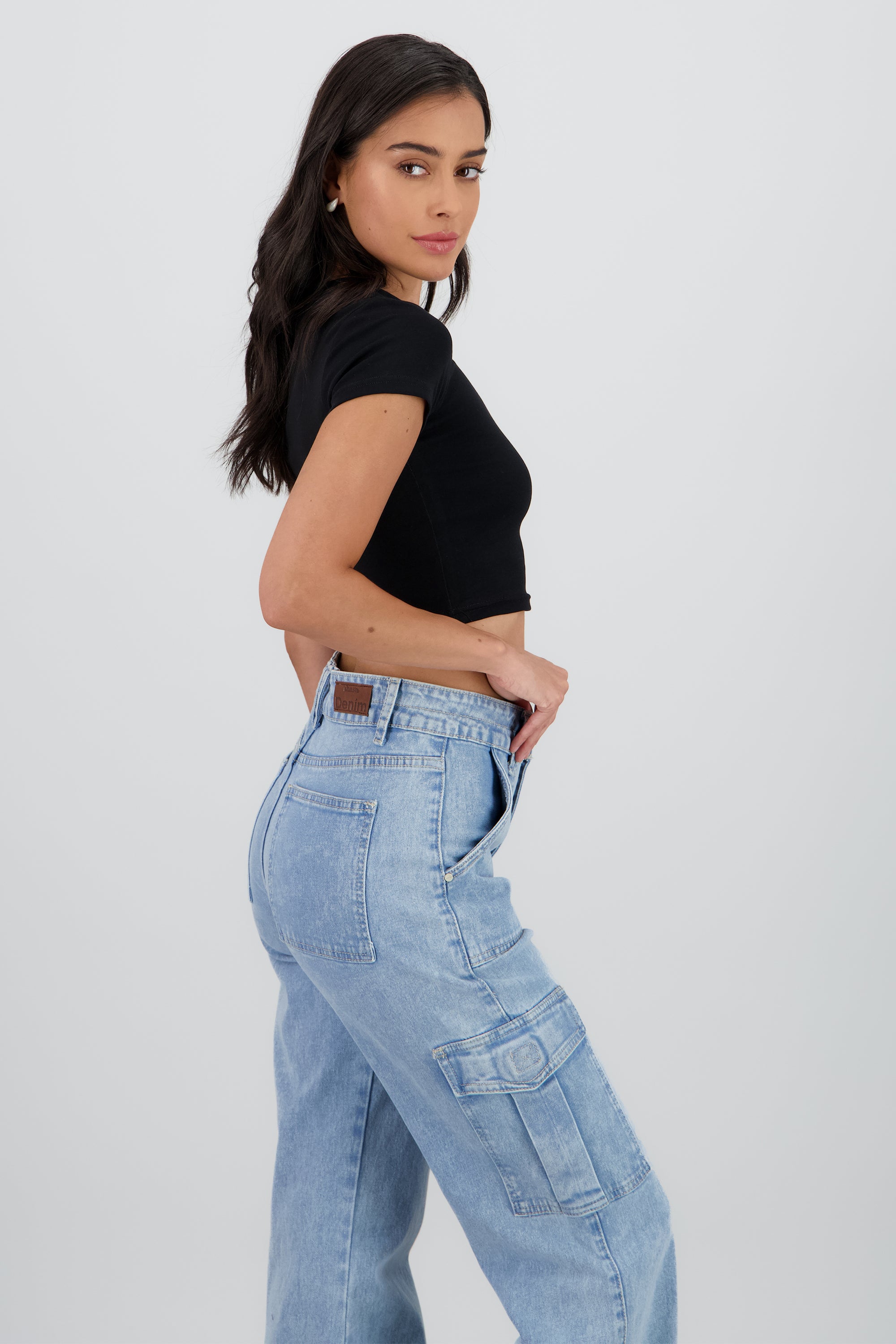 Top con estampado texto spoiled NEGRO COMBO