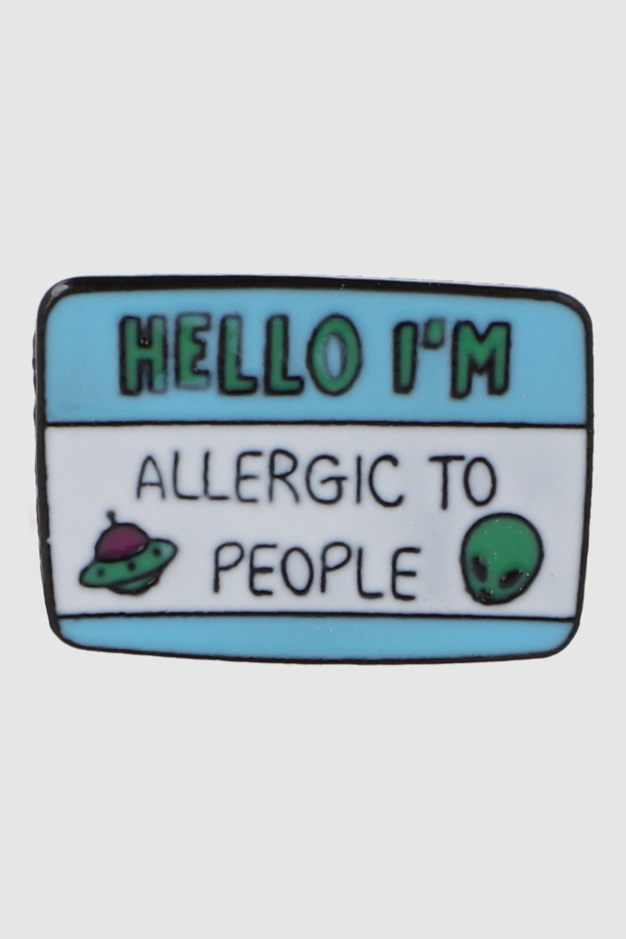 Pin hello im allergic to people AZUL