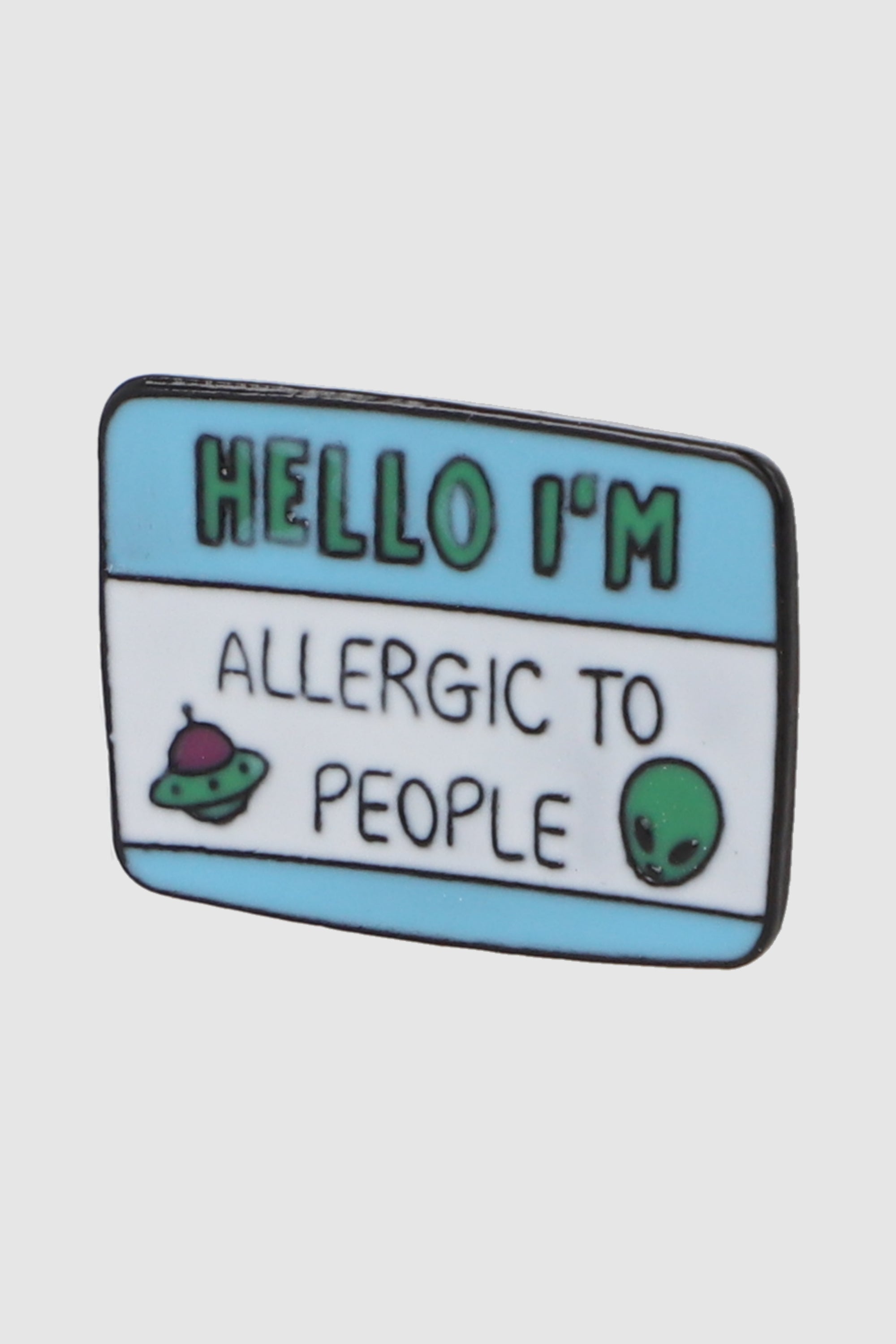 Pin hello im allergic to people AZUL
