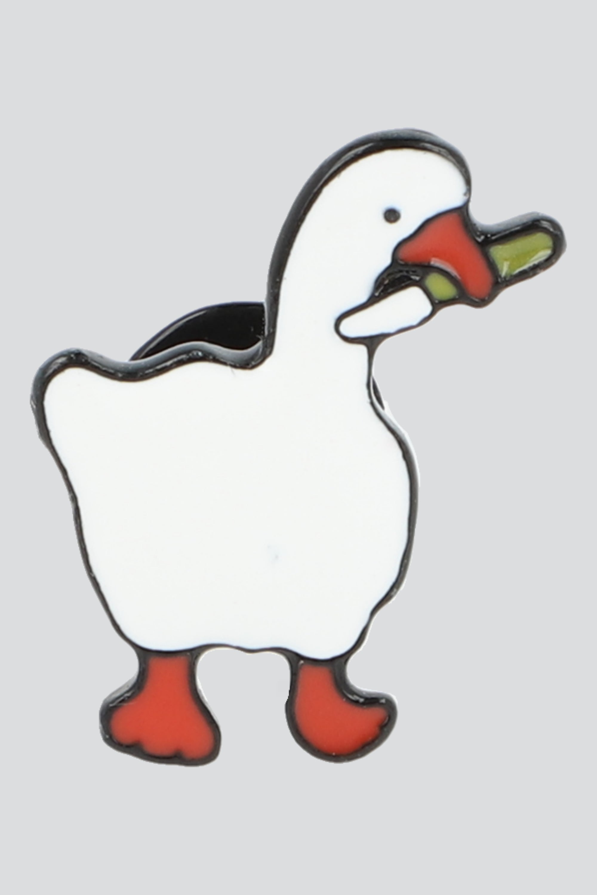 Pin ganso amenazador BLANCO