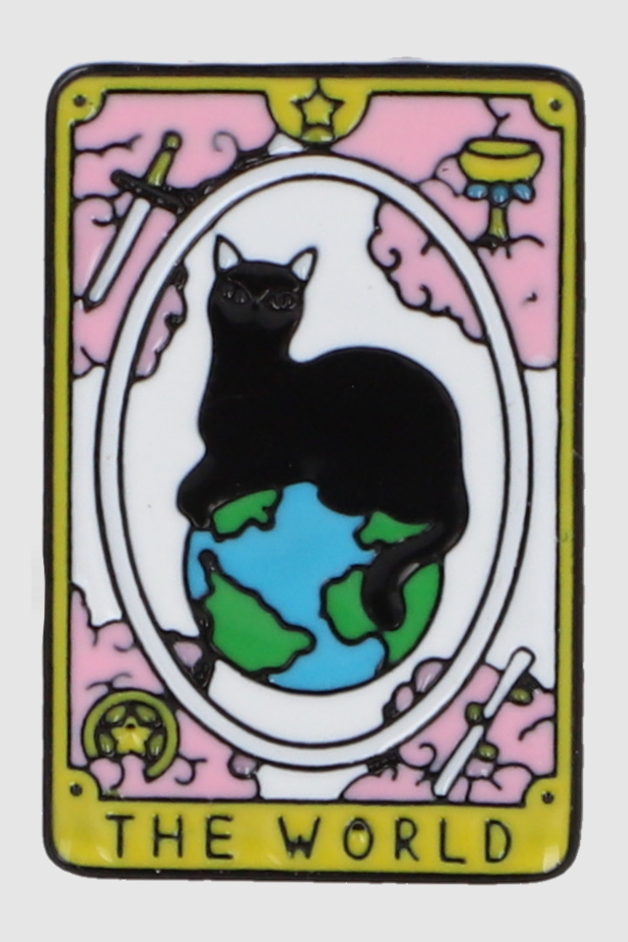 Pin carta gato MULTICOLOR