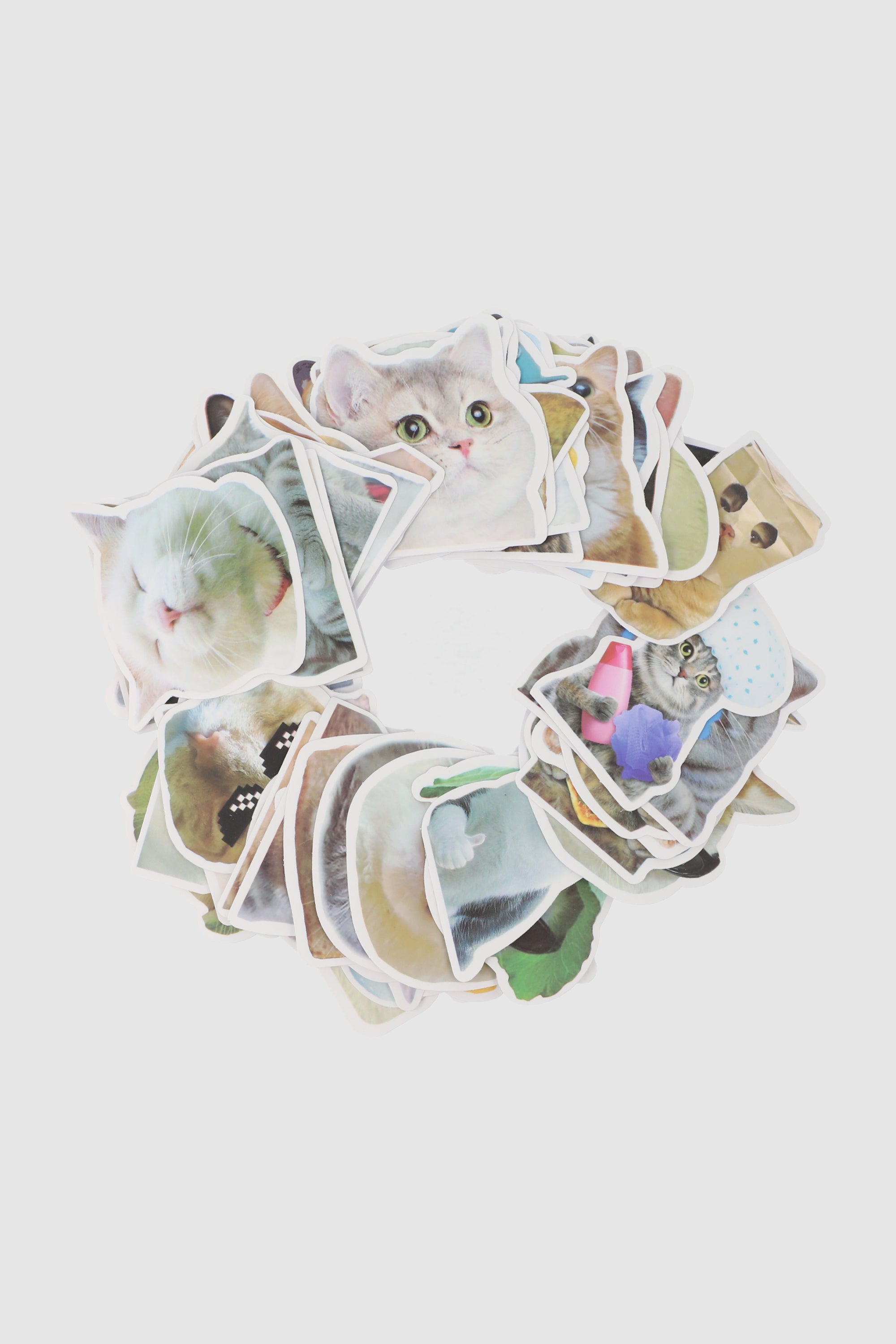 Set 50 stickers gatitos MULTICOLOR
