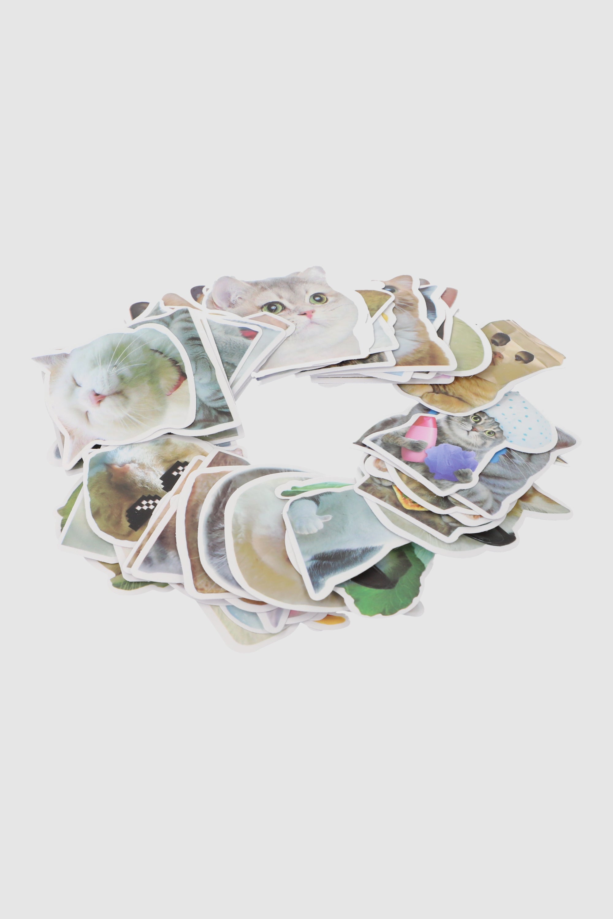 Set 50 stickers gatitos MULTICOLOR