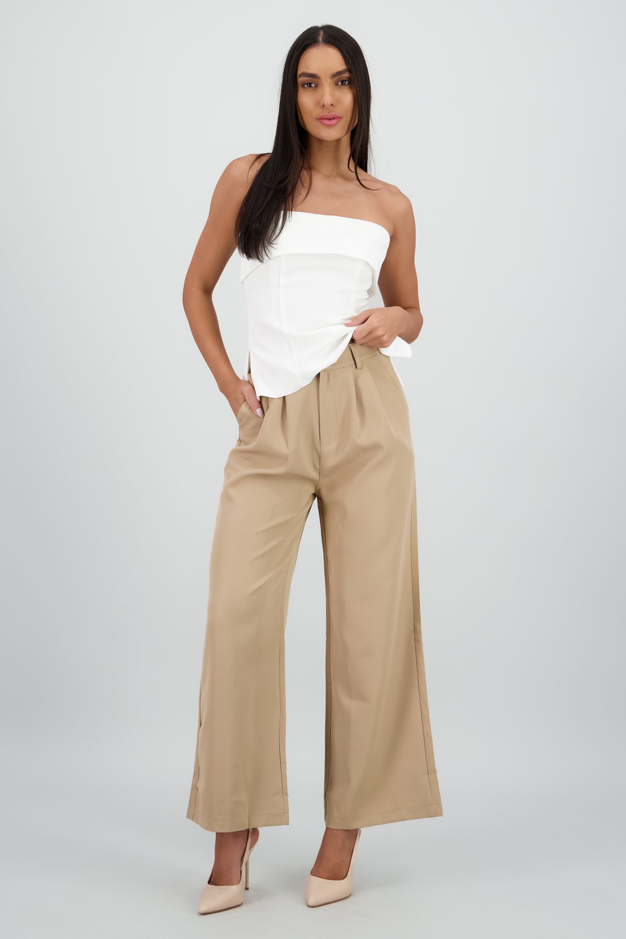 Pantalon sastre liso CAFE