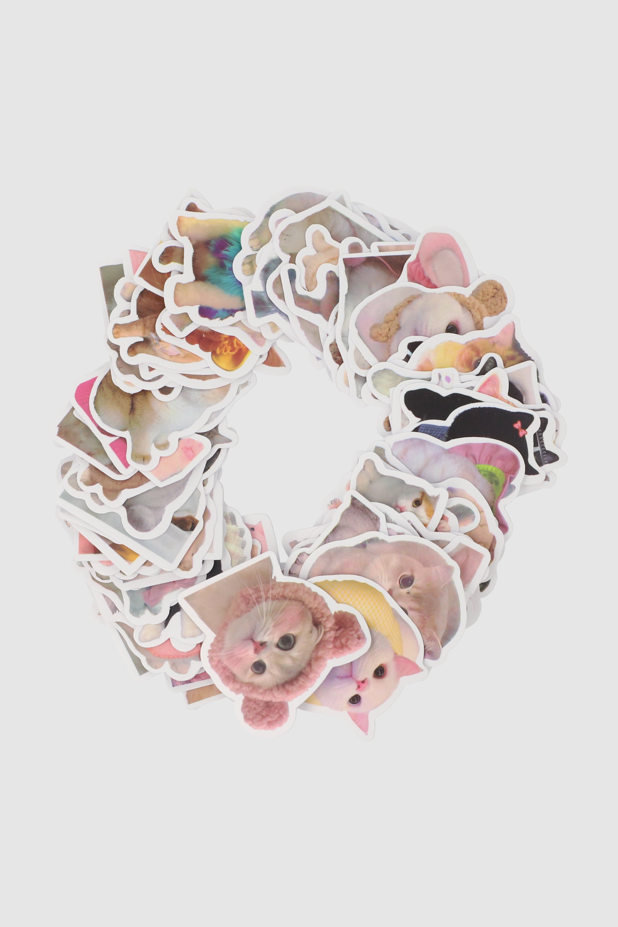 Set 100 stickers gatos MULTICOLOR