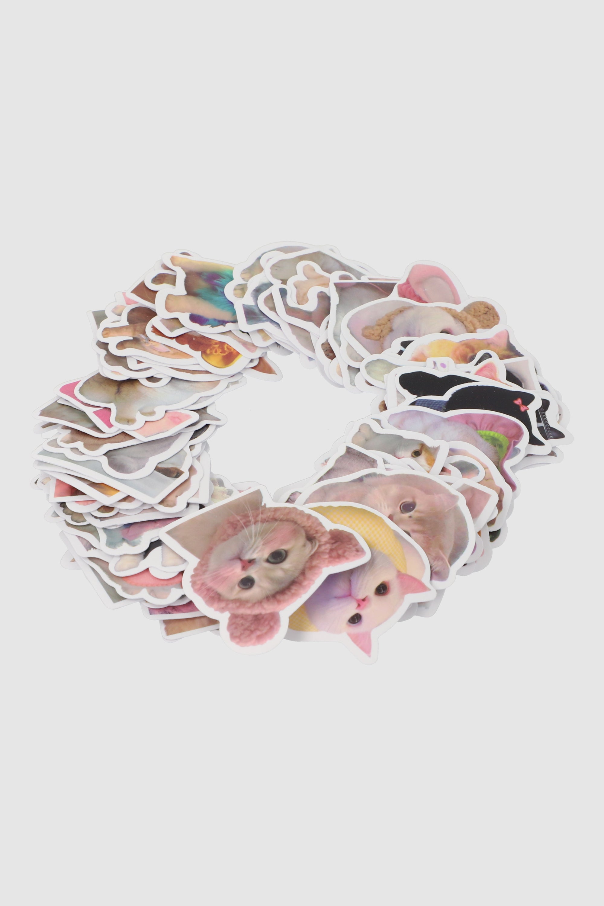 Set 100 stickers gatos MULTICOLOR