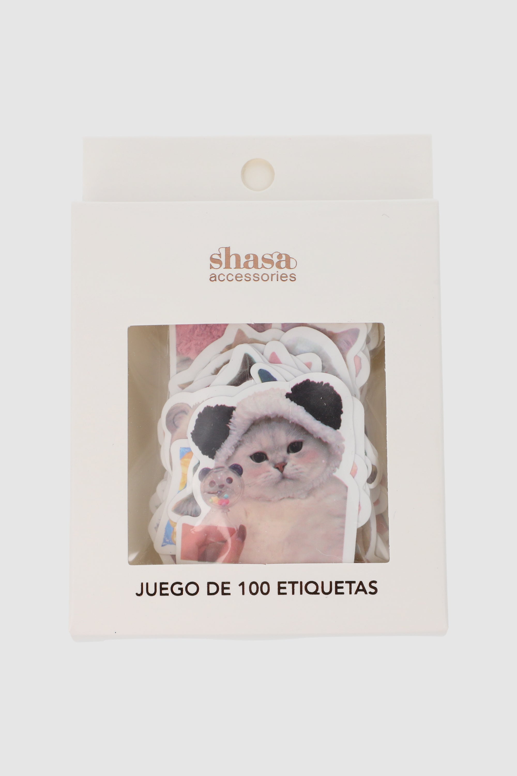 Set 100 stickers gatos MULTICOLOR