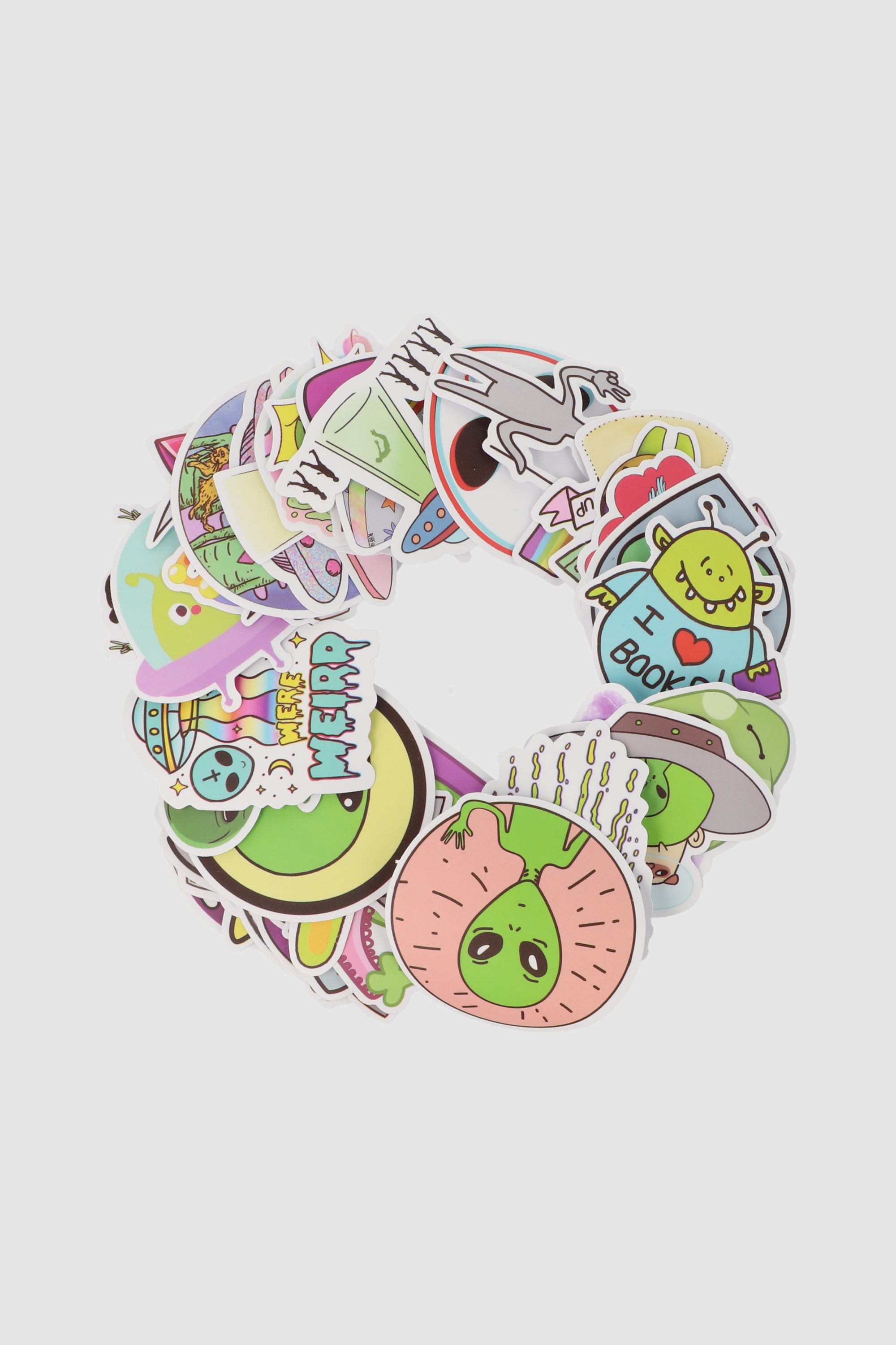 Set 50 stickers alien MULTICOLOR