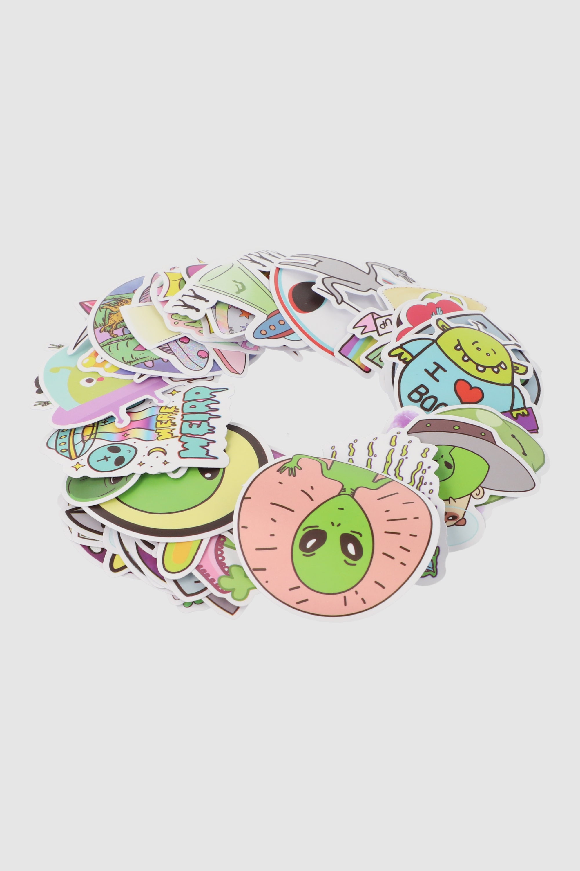 Set 50 stickers alien MULTICOLOR