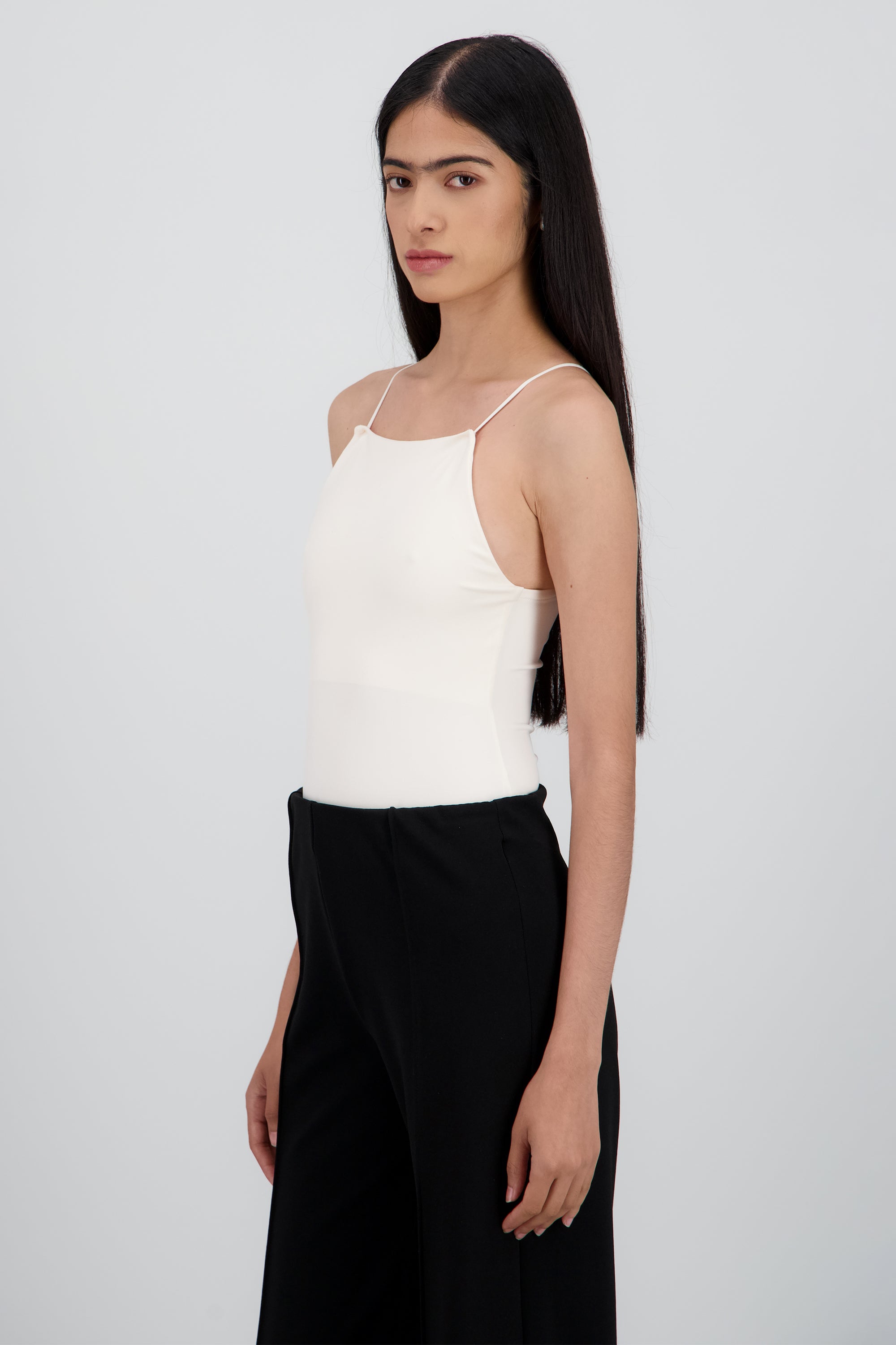 Body halter liso CREMA