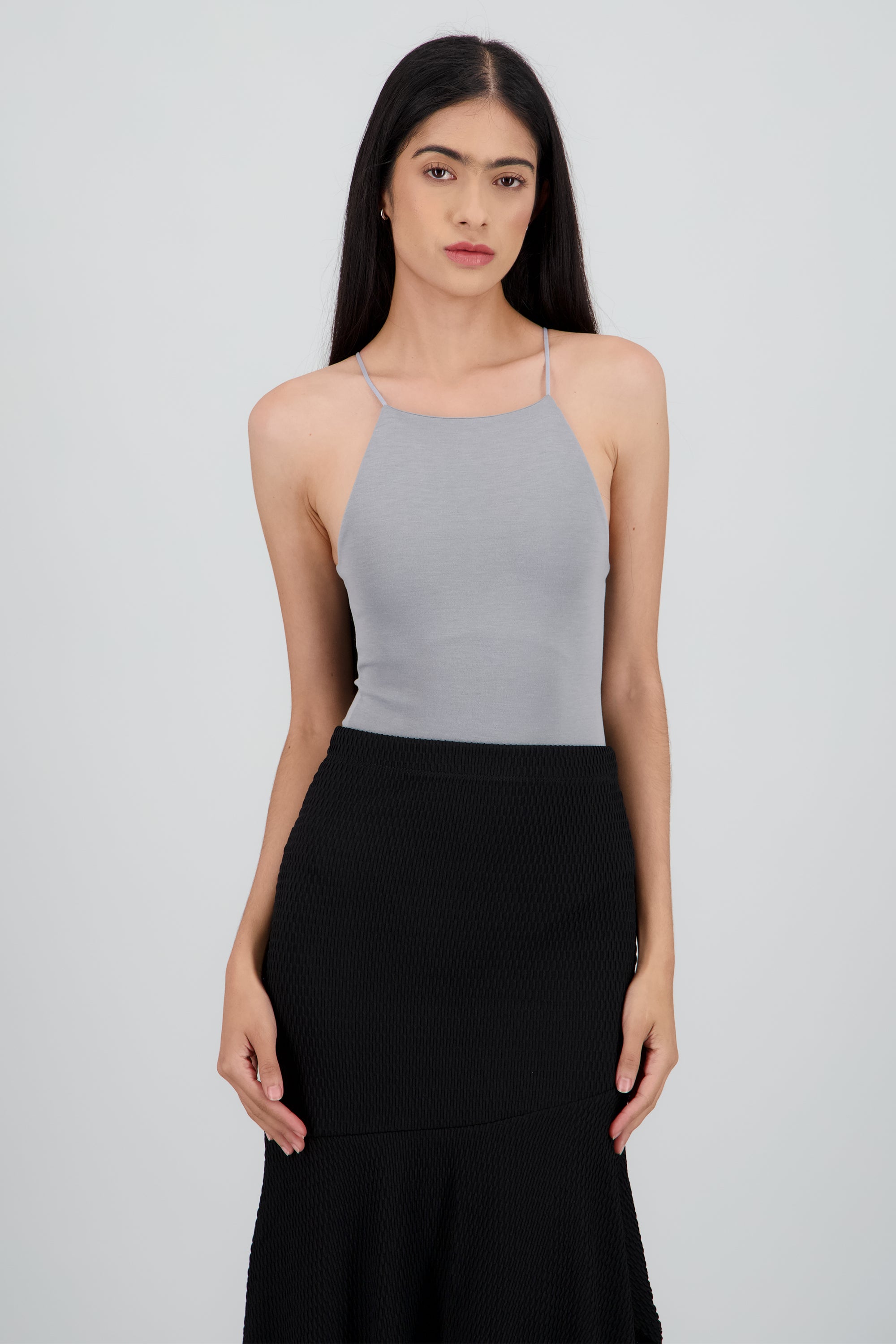 Body halter liso GRIS
