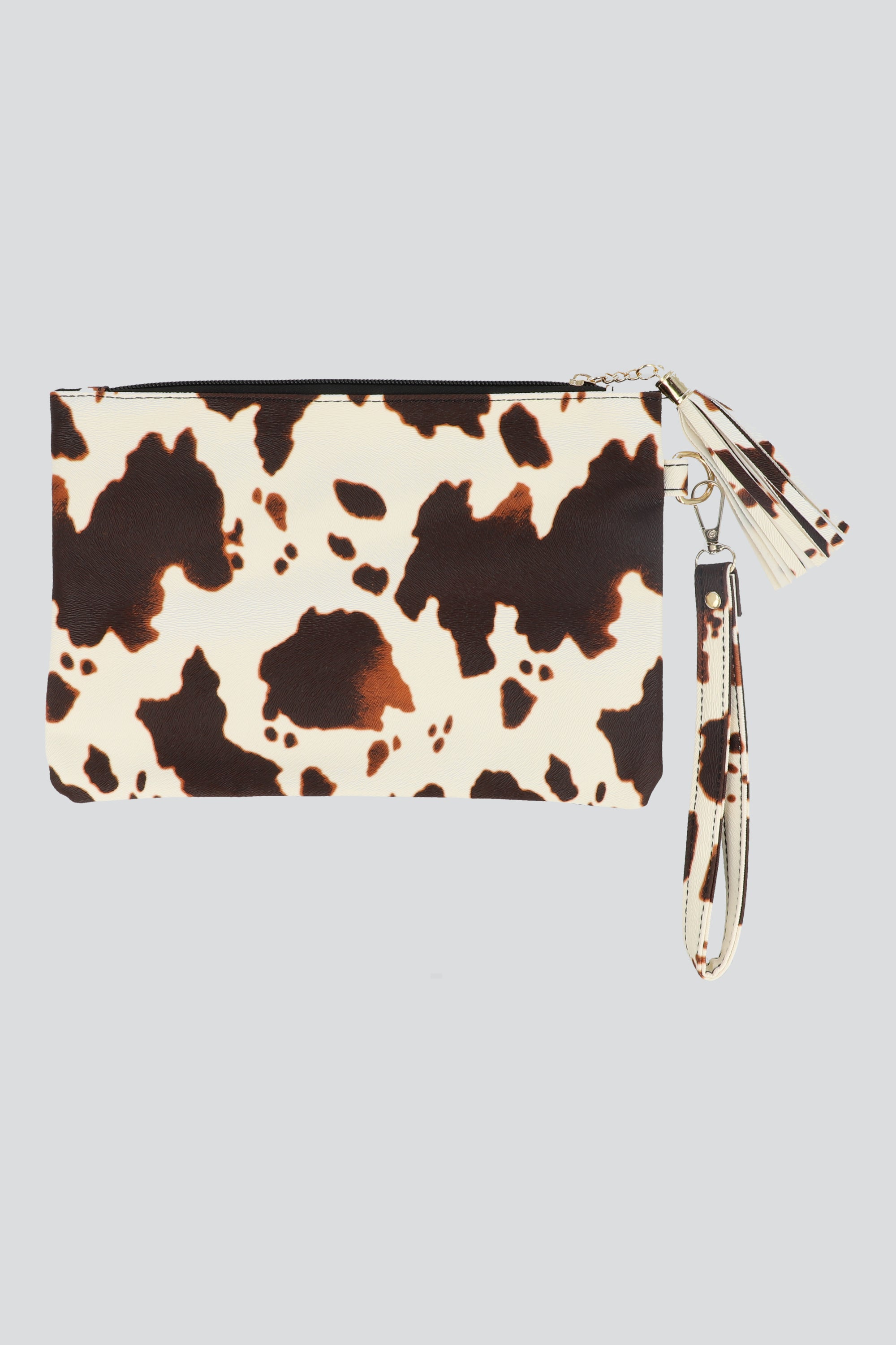Clutch animal print BLANCO