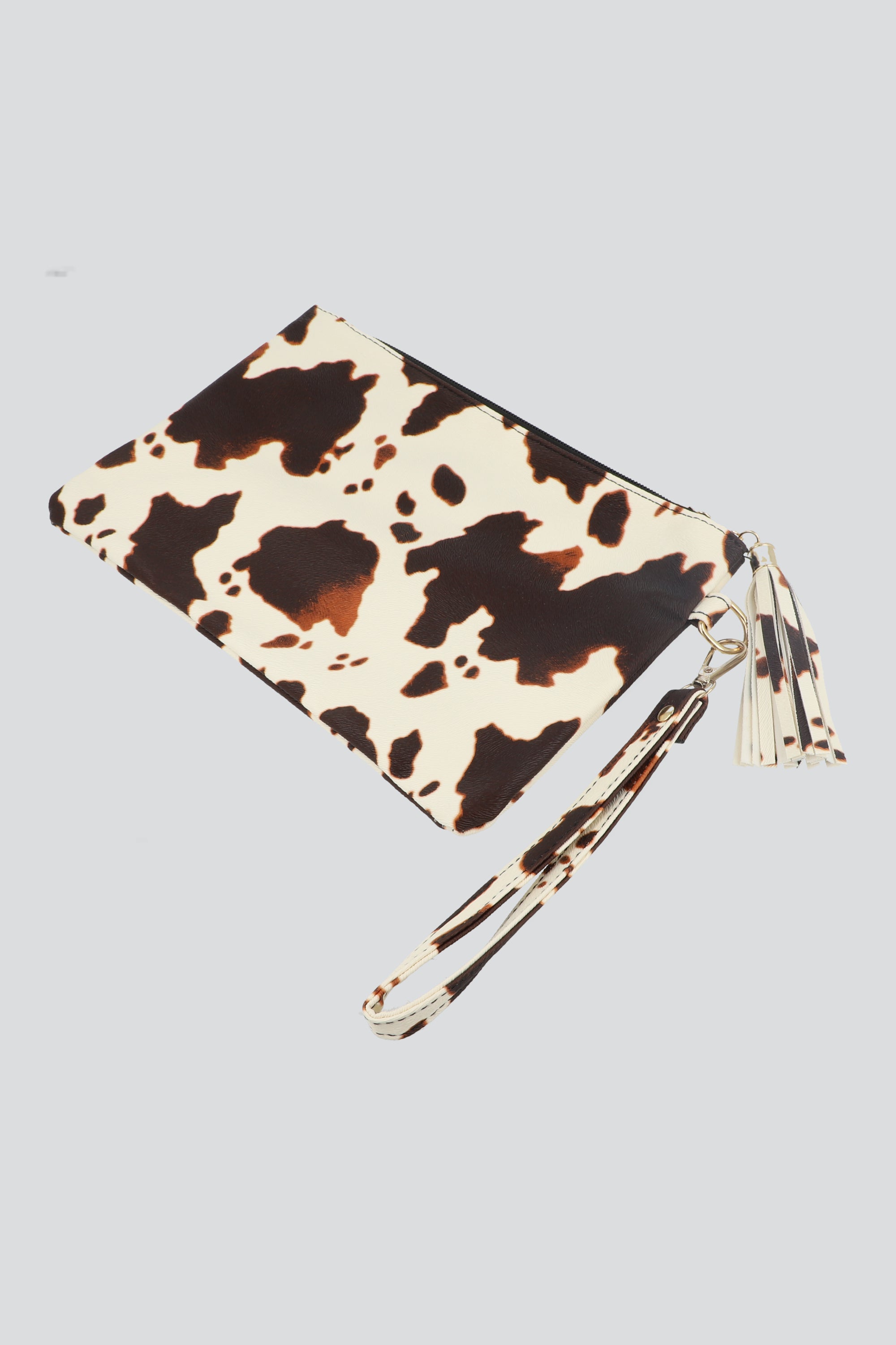 Clutch animal print BLANCO