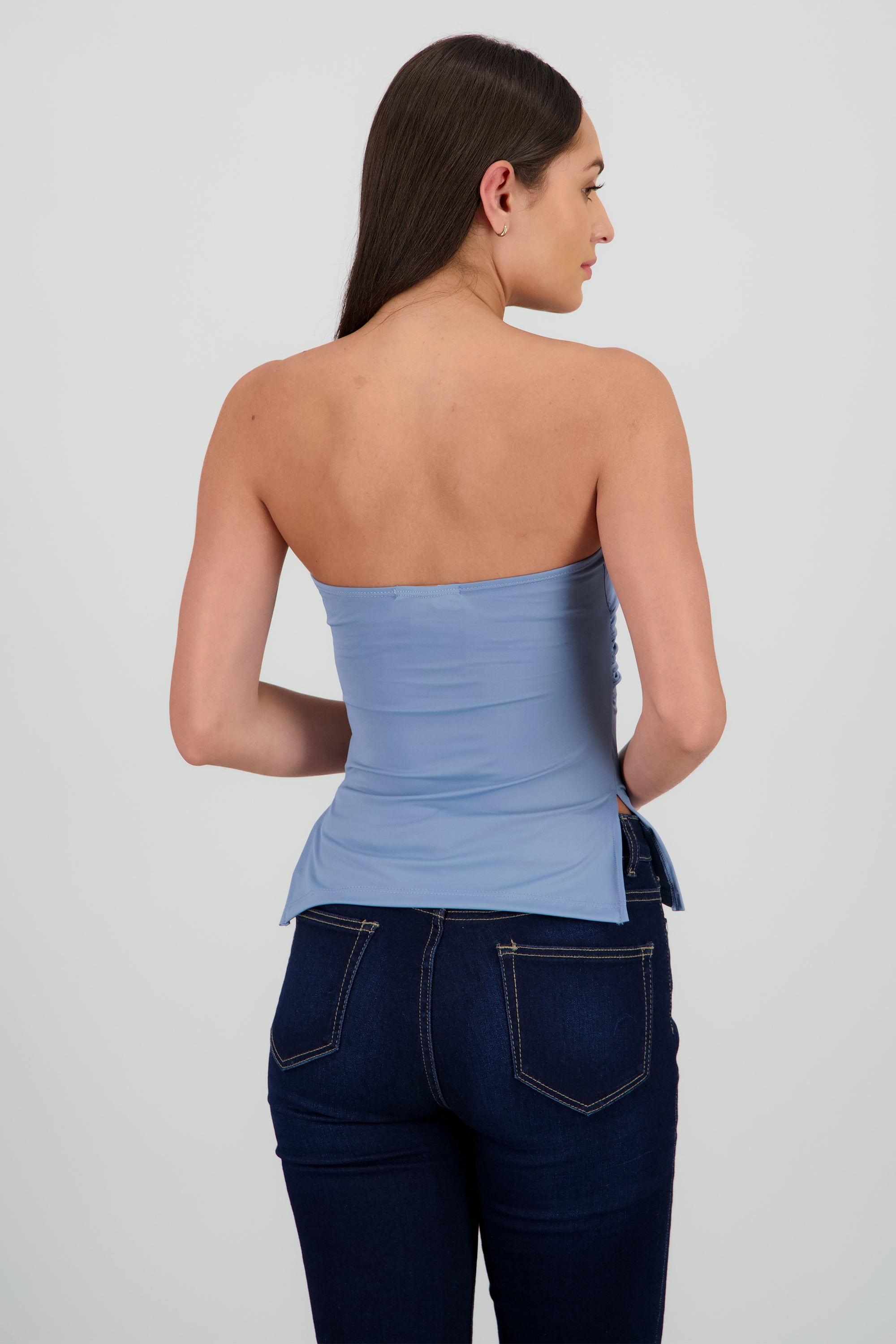 Top tubo AZUL PASTEL