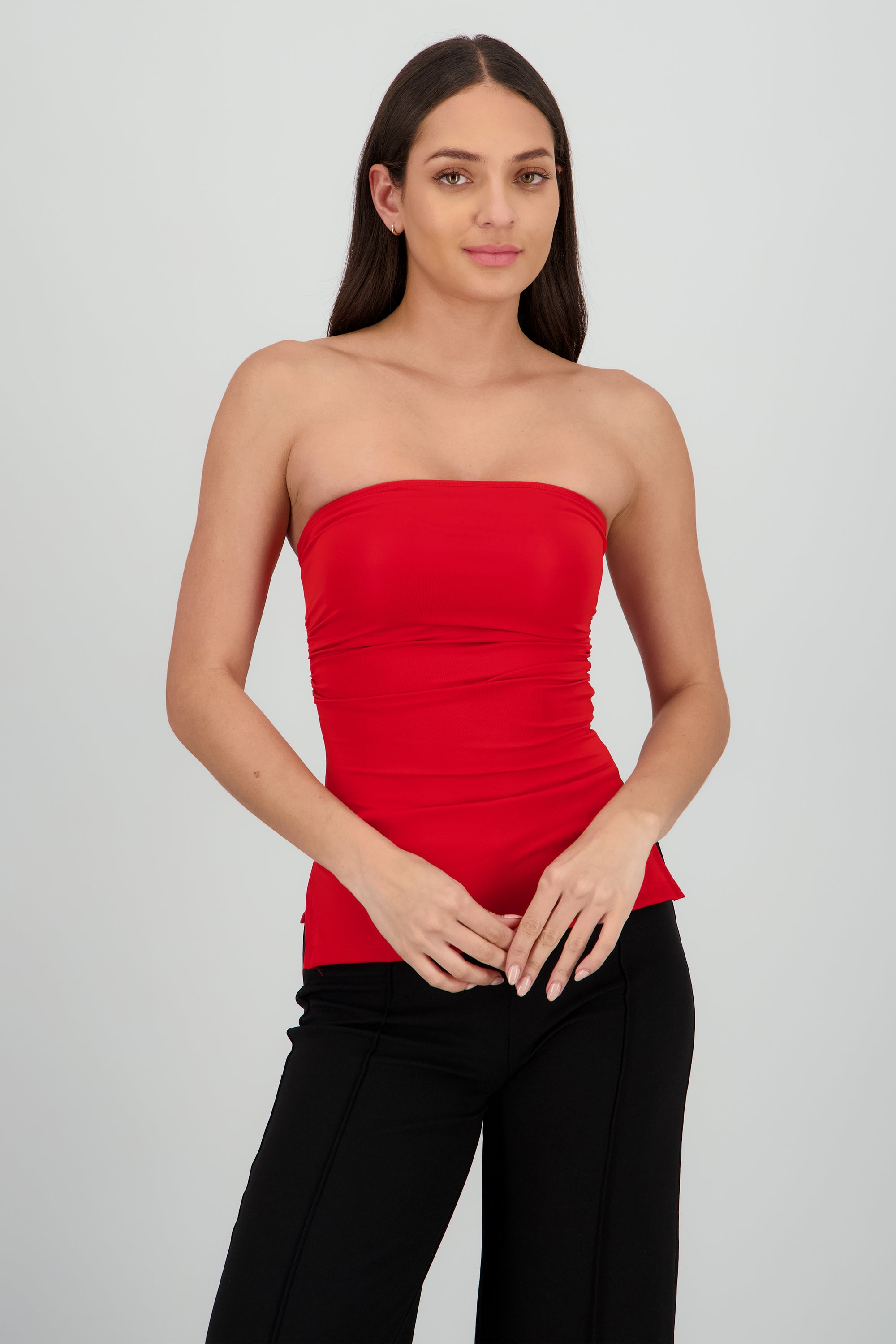 Top tubo ROJO QUEMADO