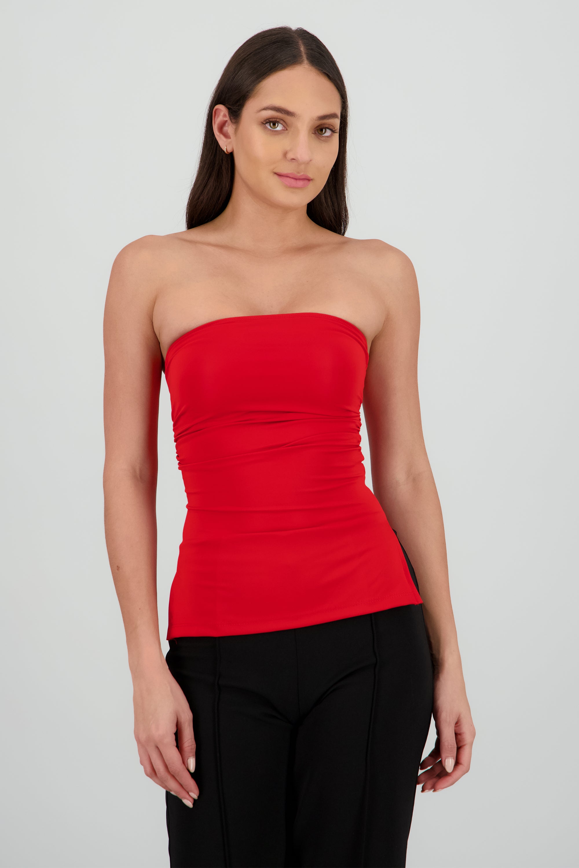 Top tubo ROJO QUEMADO