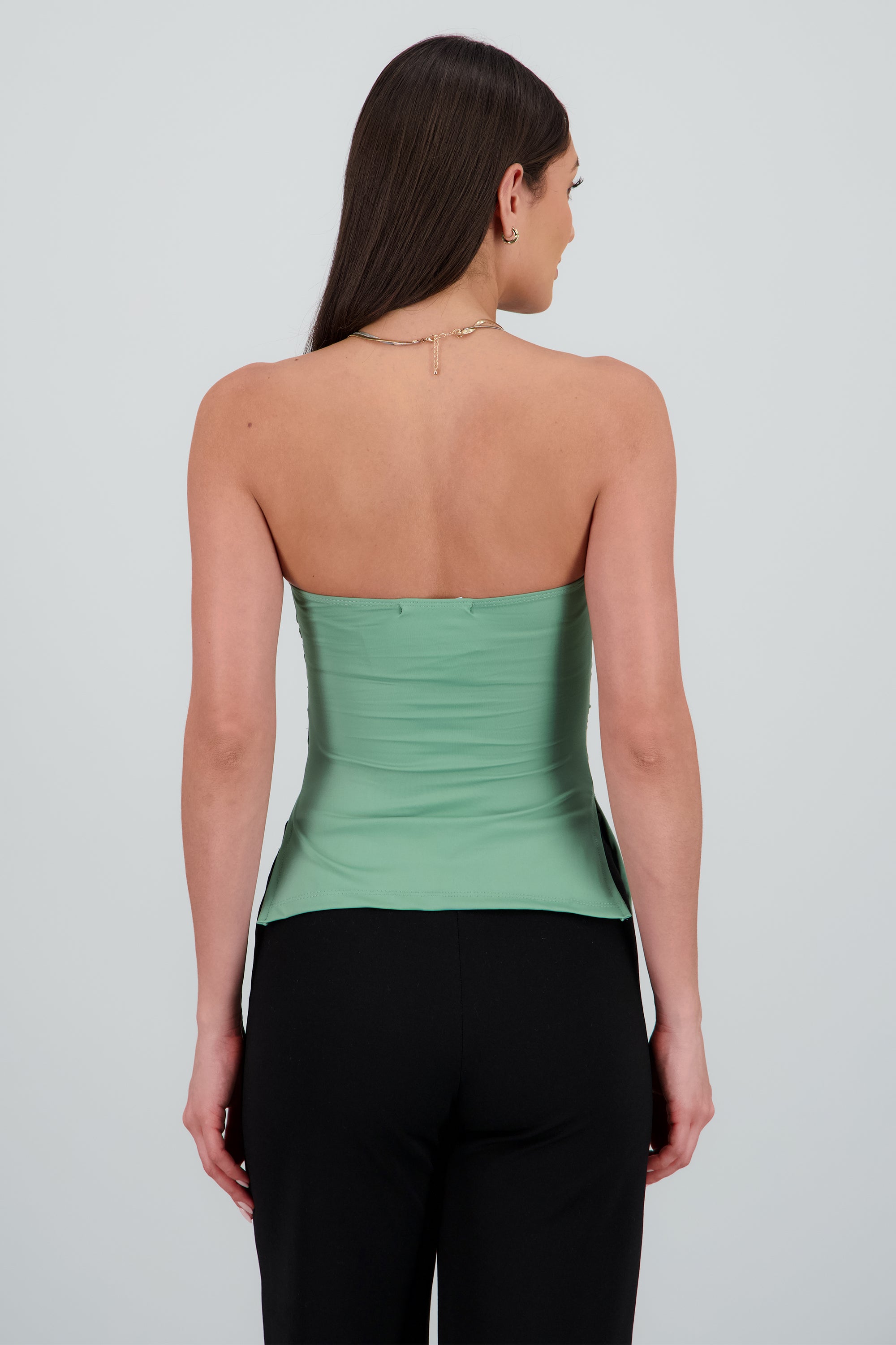Top tubo VERDE CAZADOR