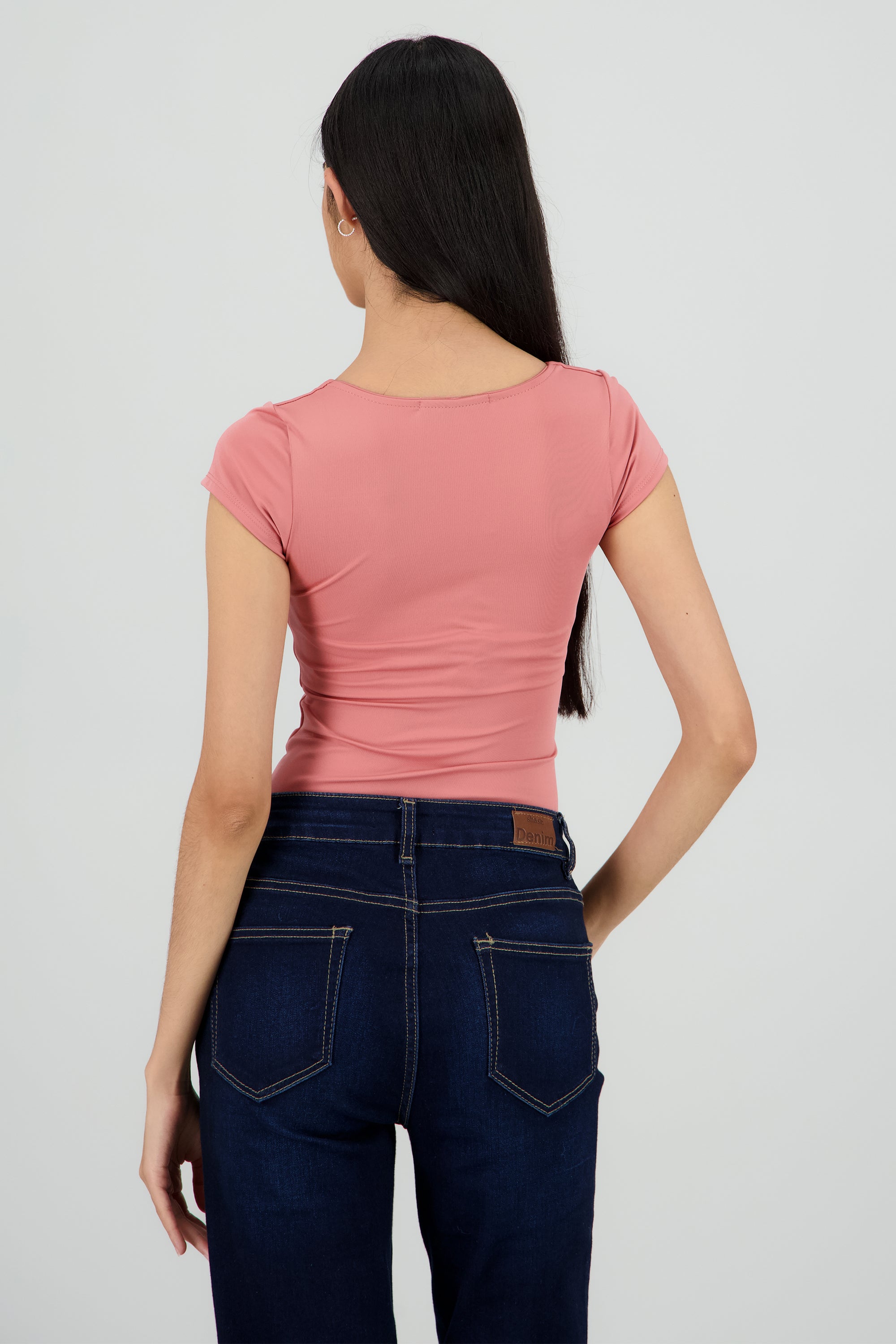 Bodysuit escote cuadrado PALO DE ROSA