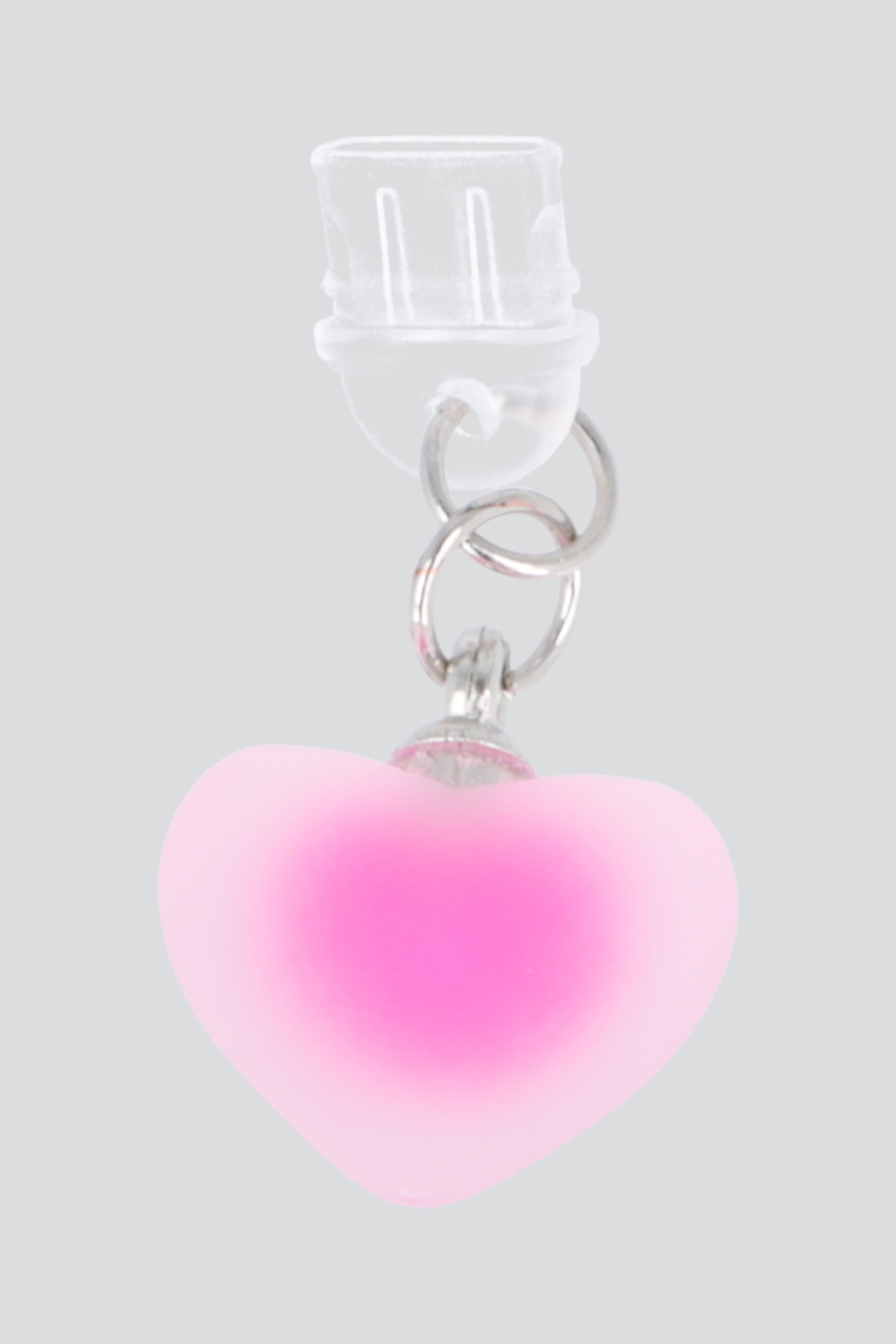 Cel charm corazon opaco tipo c ROSA