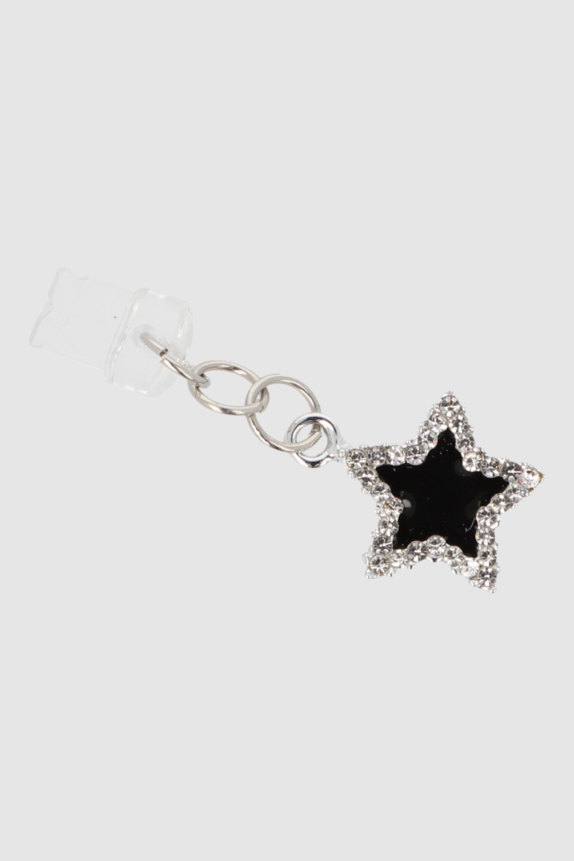 Cel charm estrella brillos lightning NEGRO