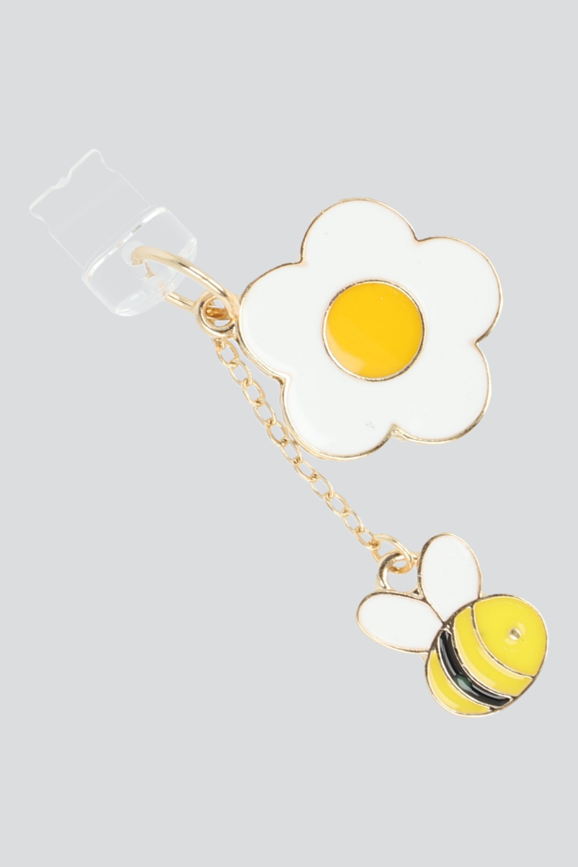 Cel charm flor abeja lightning AMARILLO