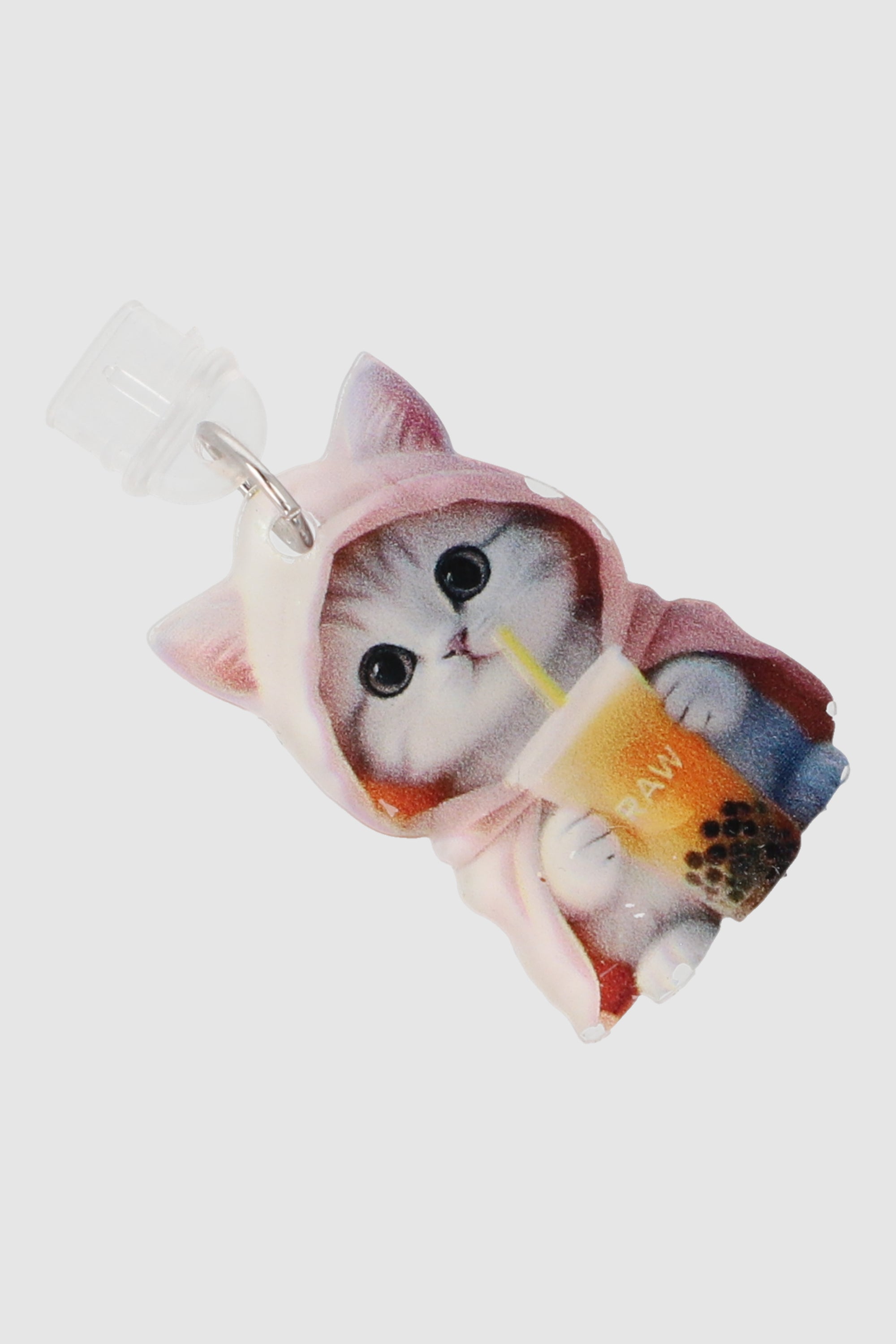 Charm cel gatito arropado tipo c ROSA