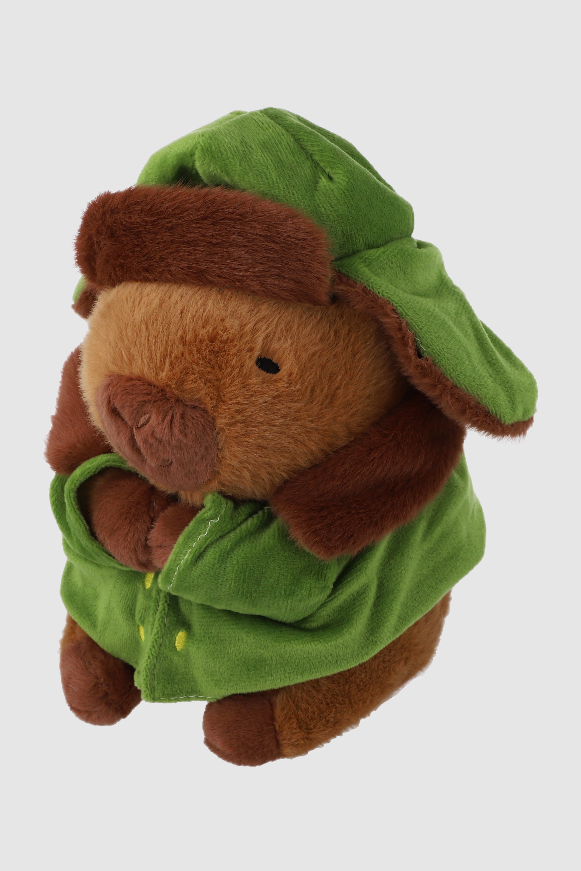 Peluche capibara explorador VERDE
